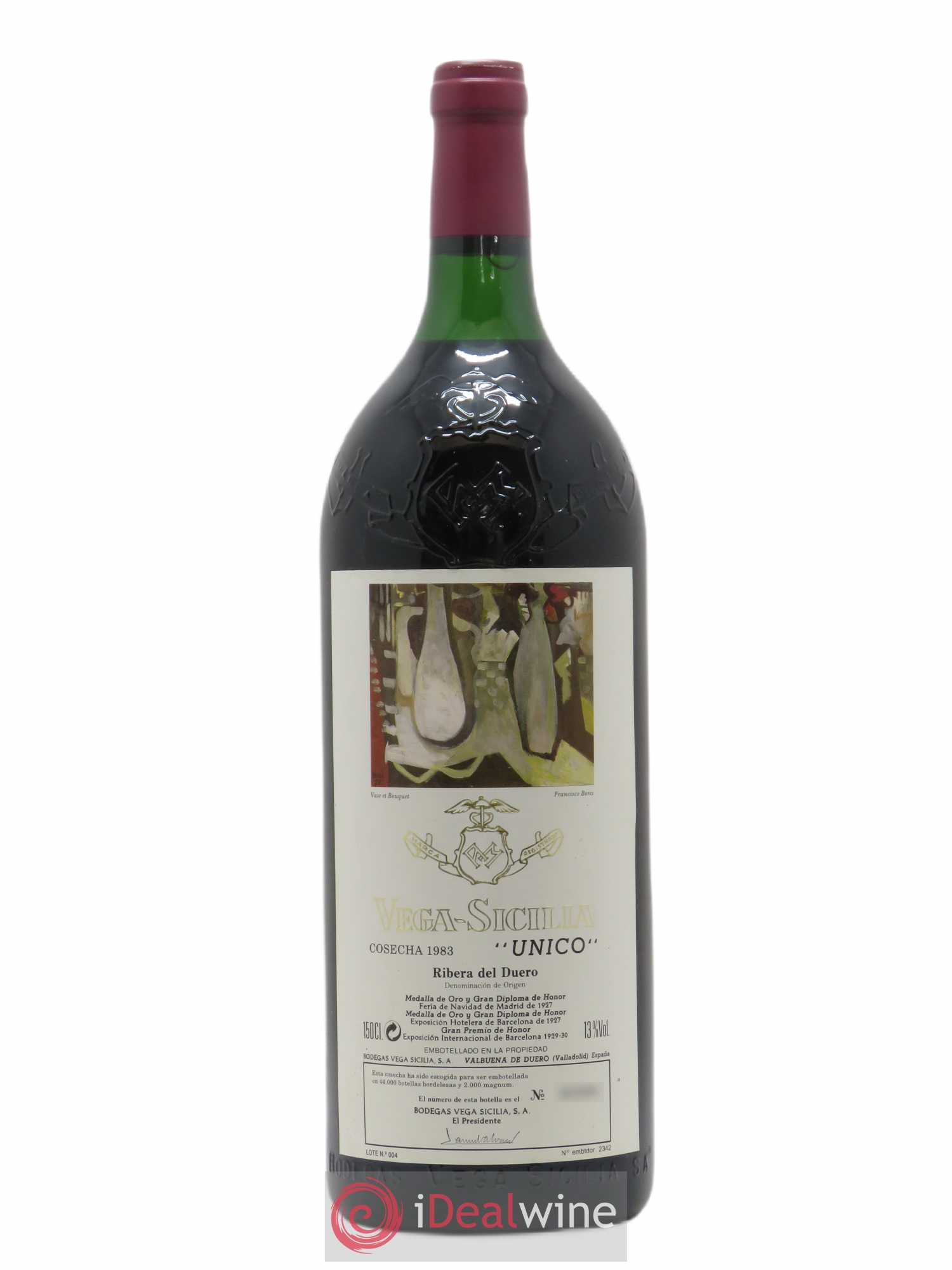 Ribera Del Duero DO Vega Sicilia Unico Famille Alvarez 1983 - Lot de 1 magnum - 0