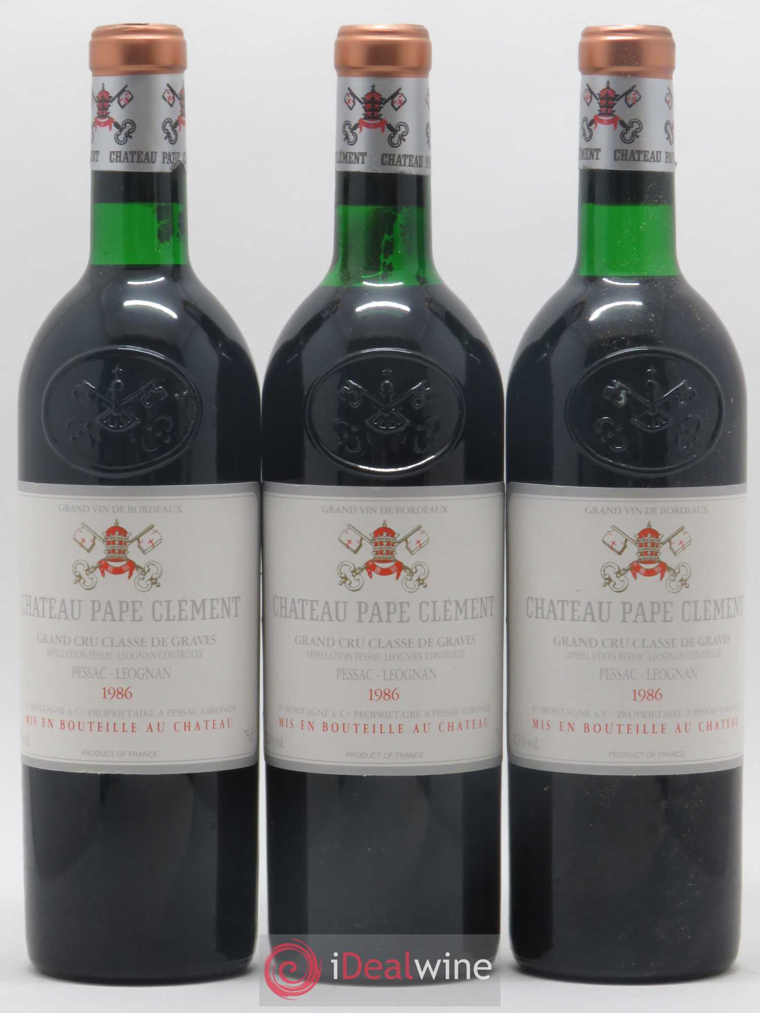 Château Pape Clément Cru Classé de Graves 1986 - Lot de 12 bouteilles - 3