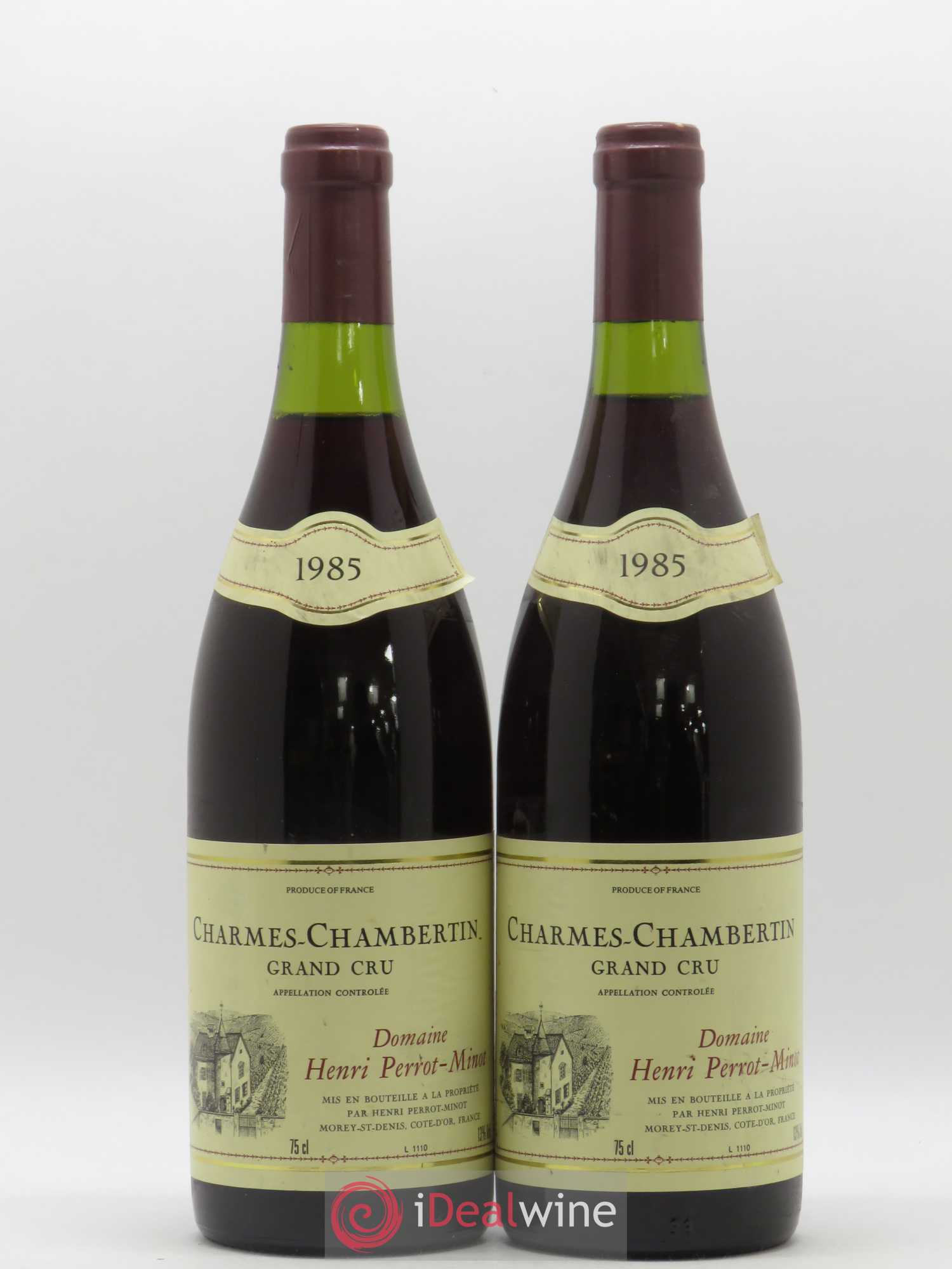 Charmes-Chambertin Grand Cru Domaine Henri Perrot Minot 1985 - Posten von 2 Flaschen - 0