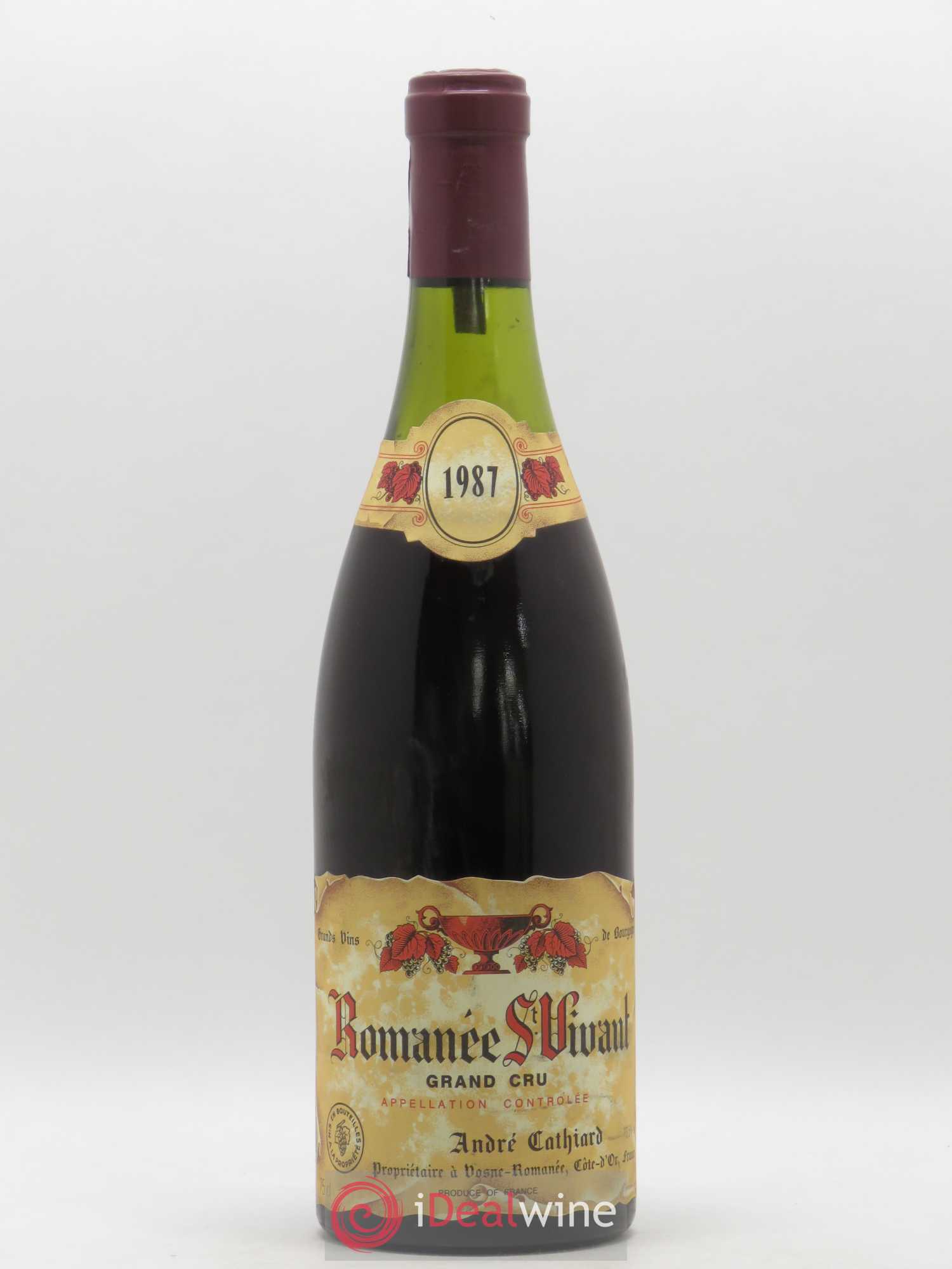 Romanée-Saint-Vivant Grand Cru André Cathiard 1987 - Lot de 1 bouteille - 0