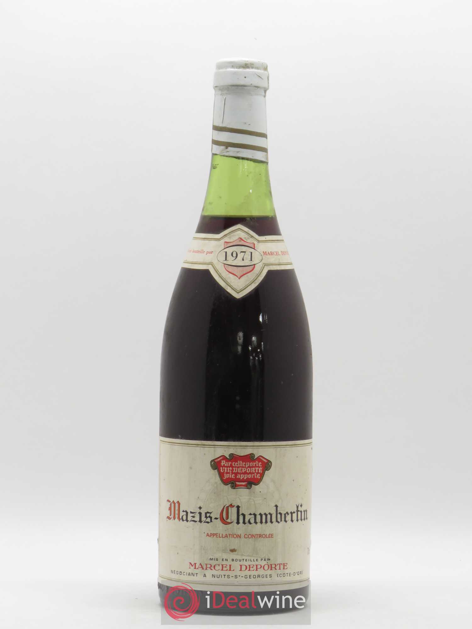 Mazis-Chambertin Grand Cru Marcel Deporte 1971 - Lot de 1 bouteille - 0