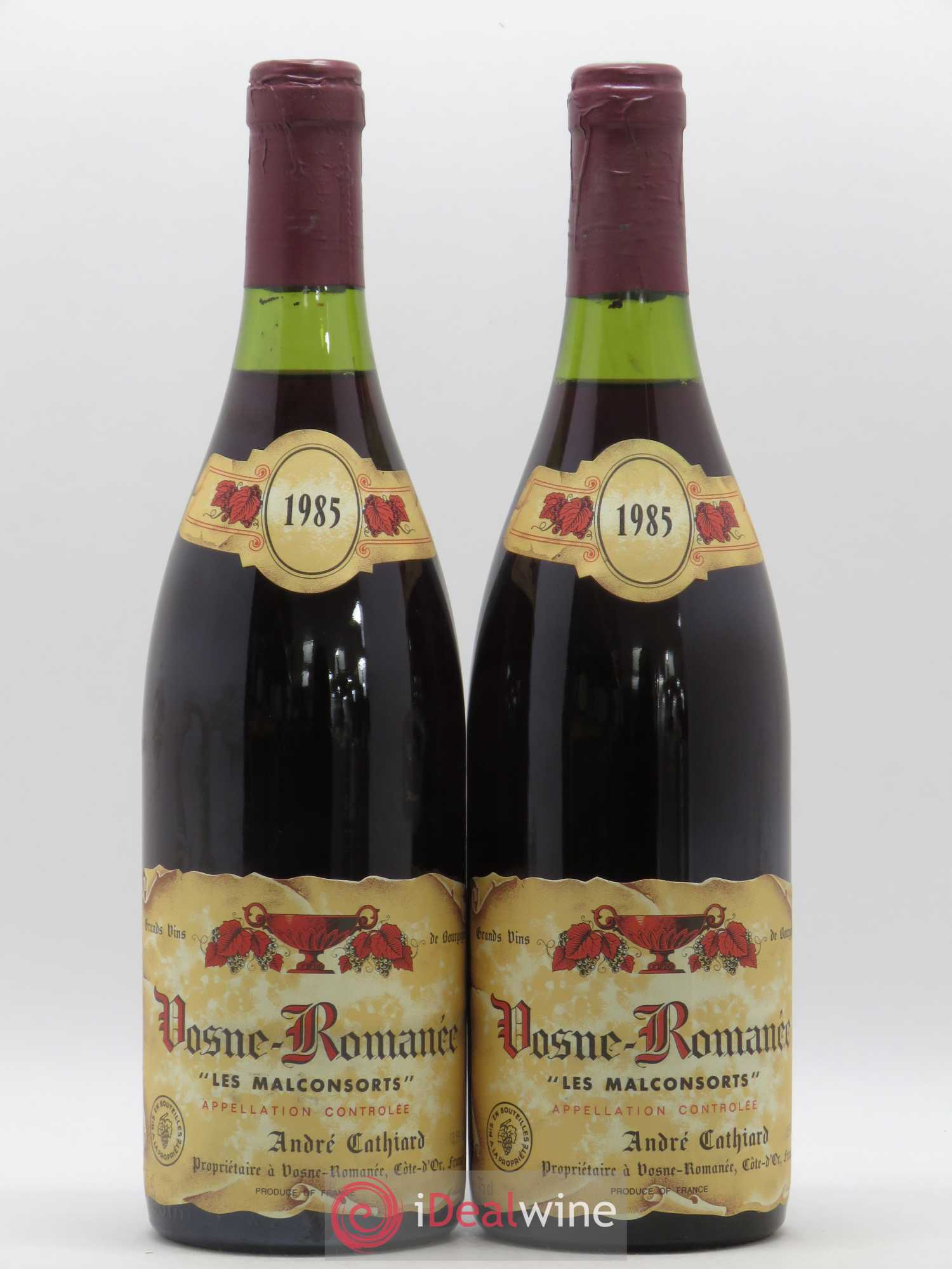 Vosne-Romanée 1er Cru Les Malconsorts André Cathiard 1985 - Posten von 2 Flaschen - 0