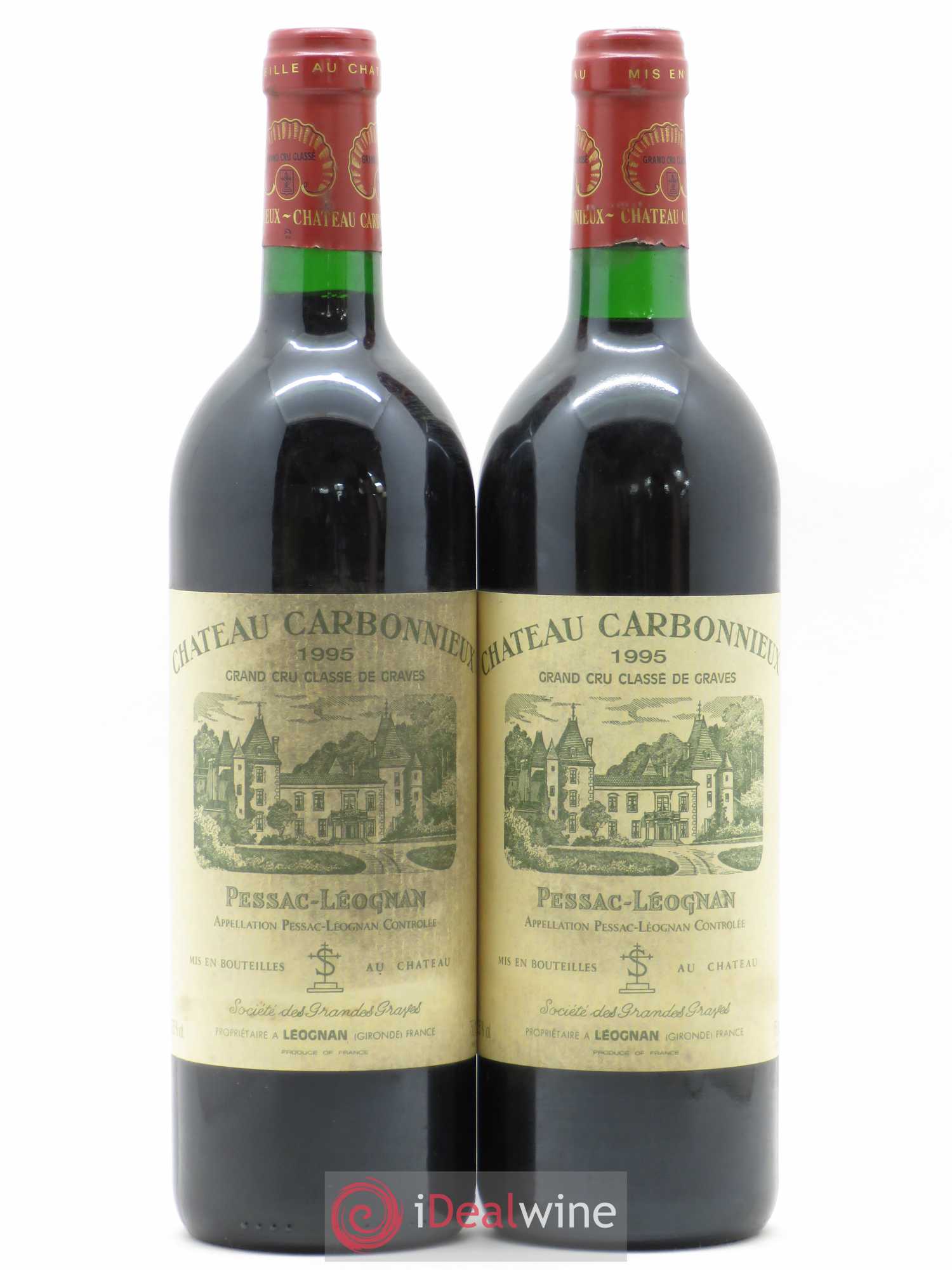 Château Carbonnieux Cru Classé de Graves 1995 - Lot de 2 bouteilles - 0