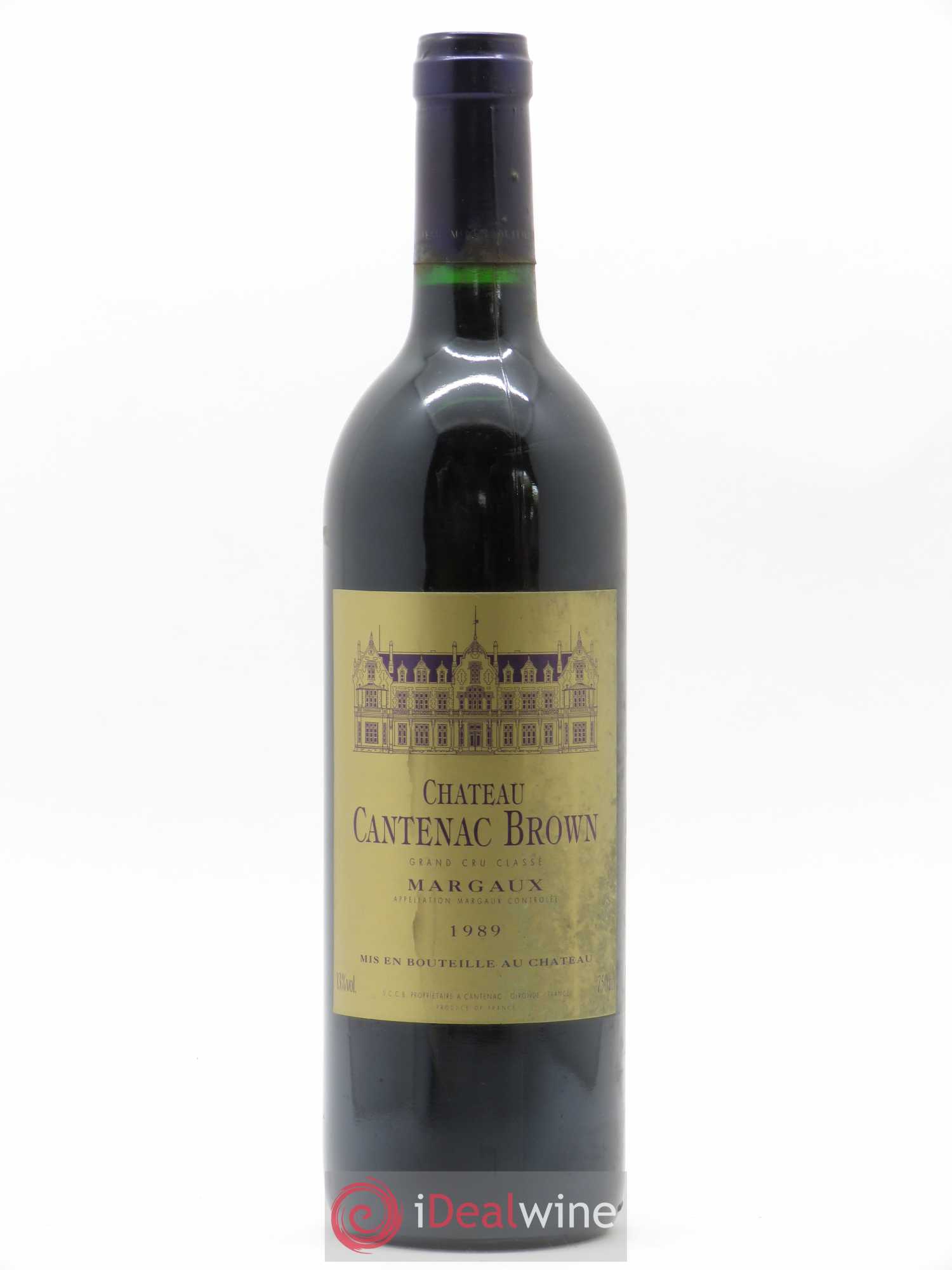 Château Cantenac Brown 3ème Grand Cru Classé 1989 - Lot de 1 bouteille - 0