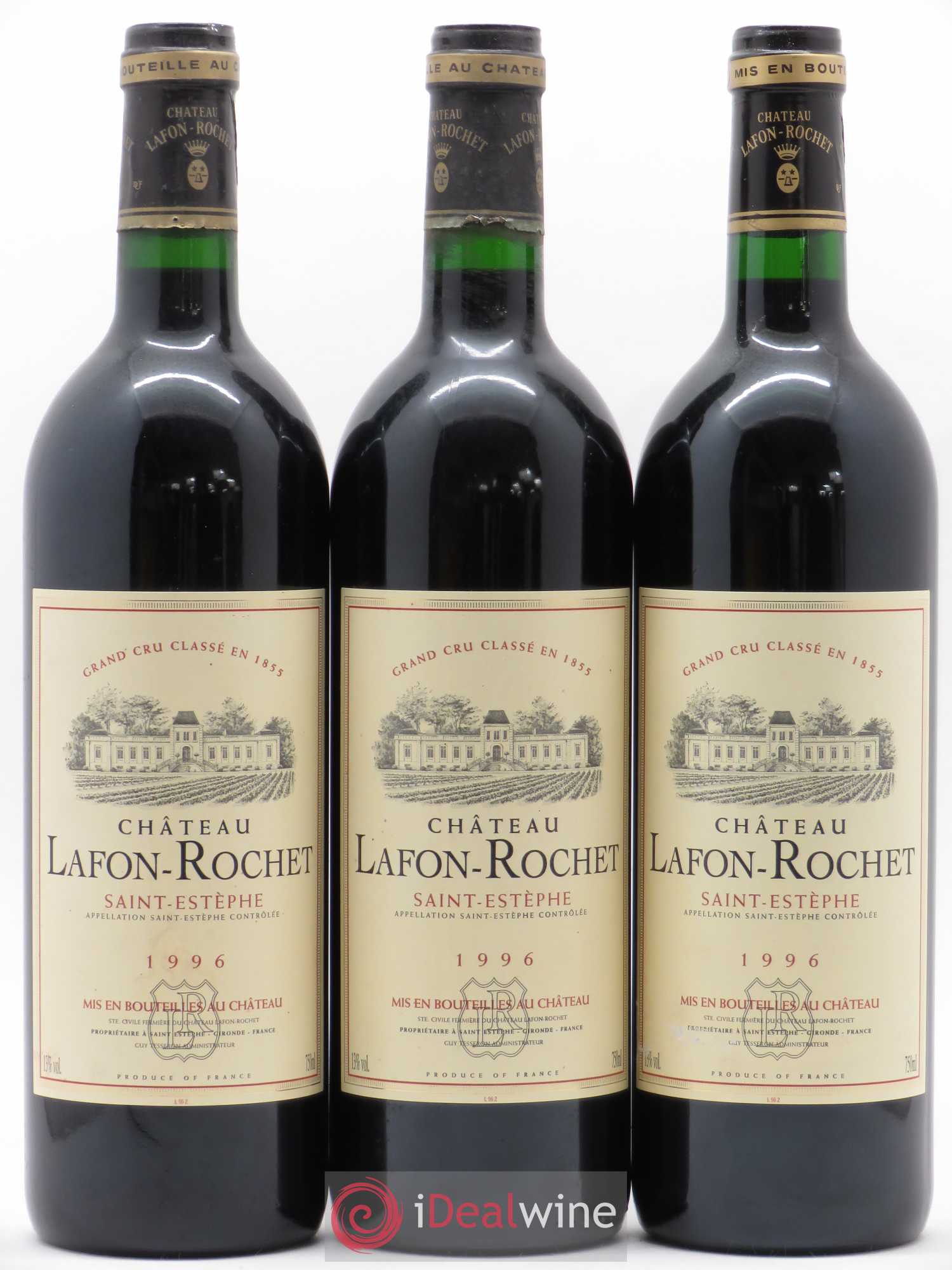 Château Lafon Rochet 4ème Grand Cru Classé 1996 - Lot de 12 bouteilles - 4