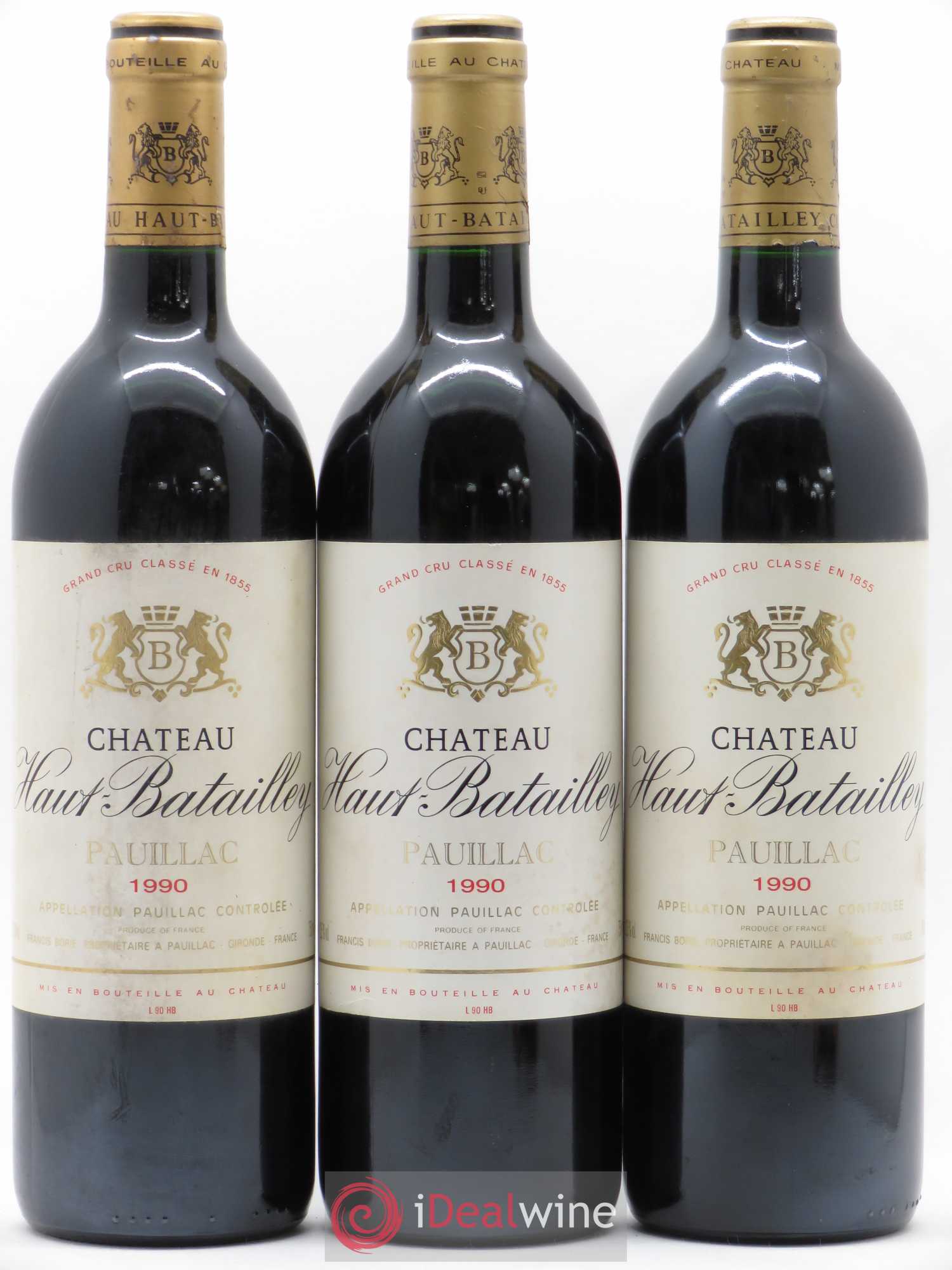 Château Haut Batailley 5ème Grand Cru Classé 1990 - Lot de 12 bouteilles - 1