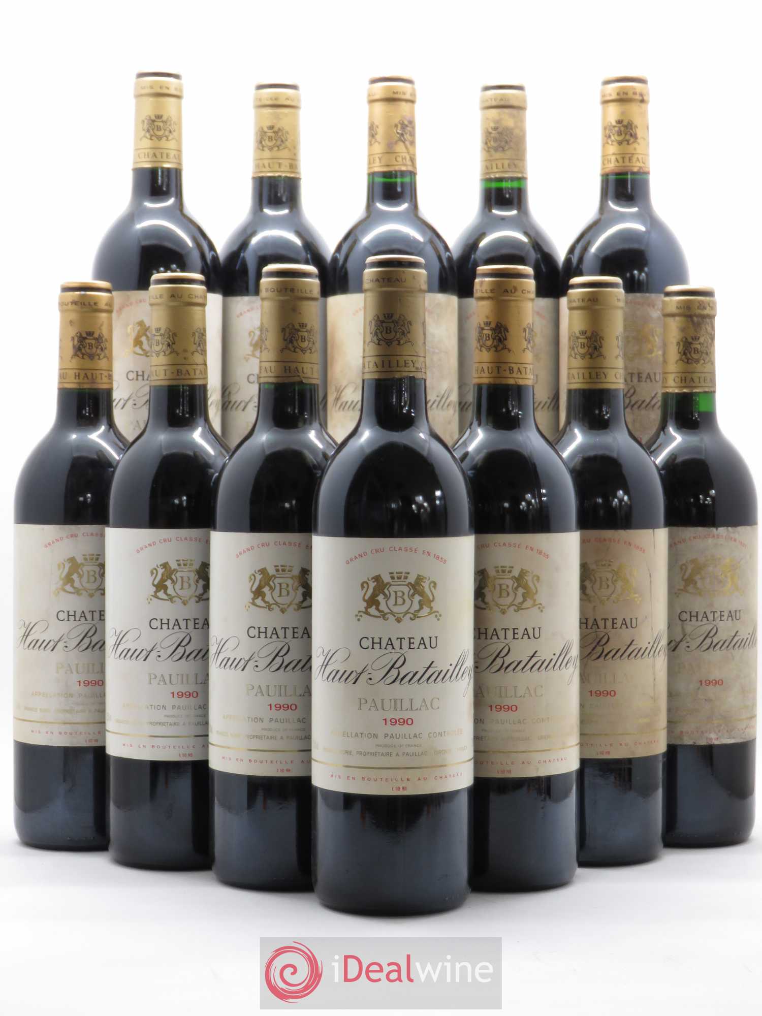 Château Haut Batailley 5ème Grand Cru Classé 1990 - Lot de 12 bouteilles - 0