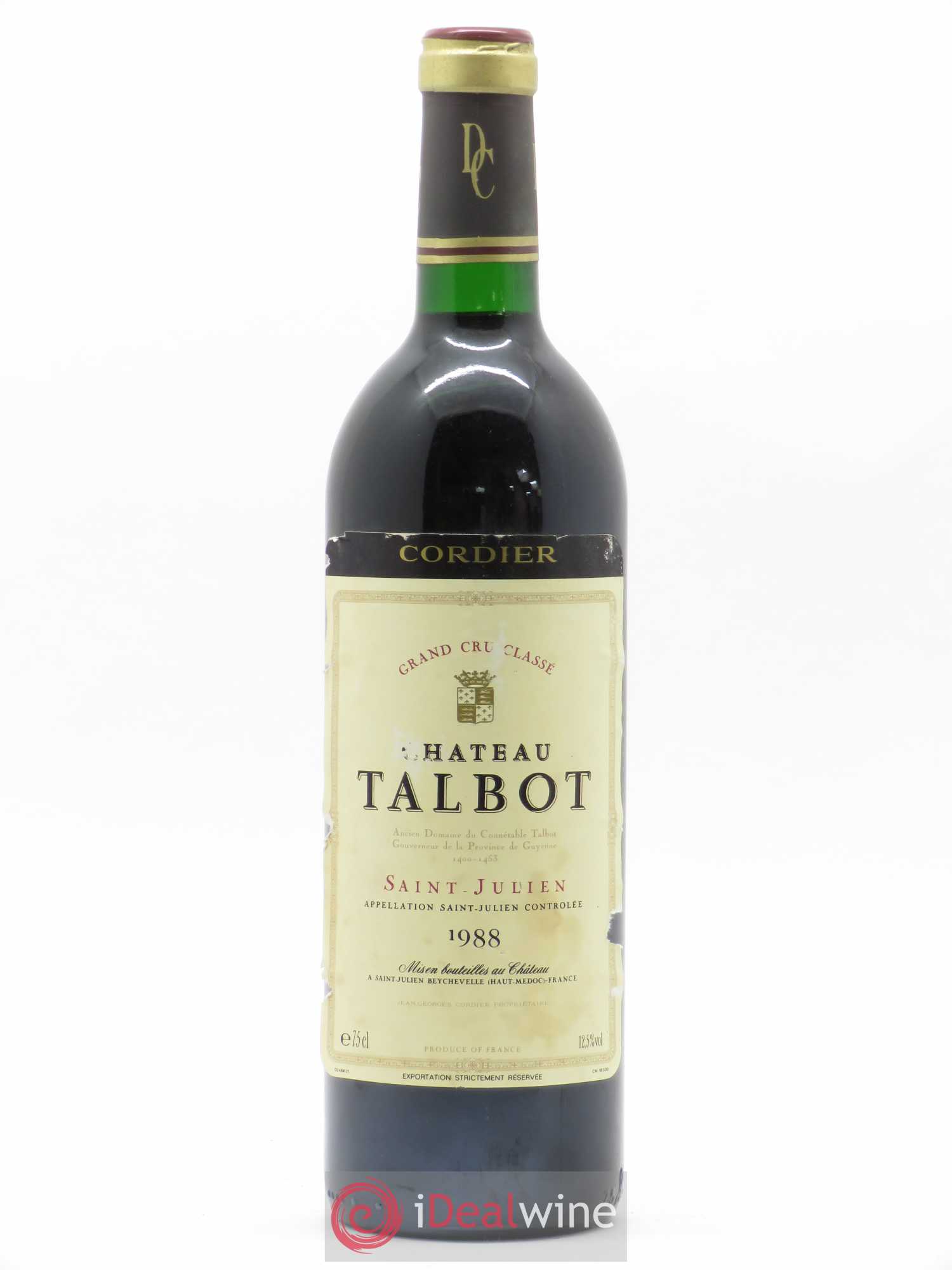 Château Talbot 4ème Grand Cru Classé 1988 - Lot de 1 bouteille - 0