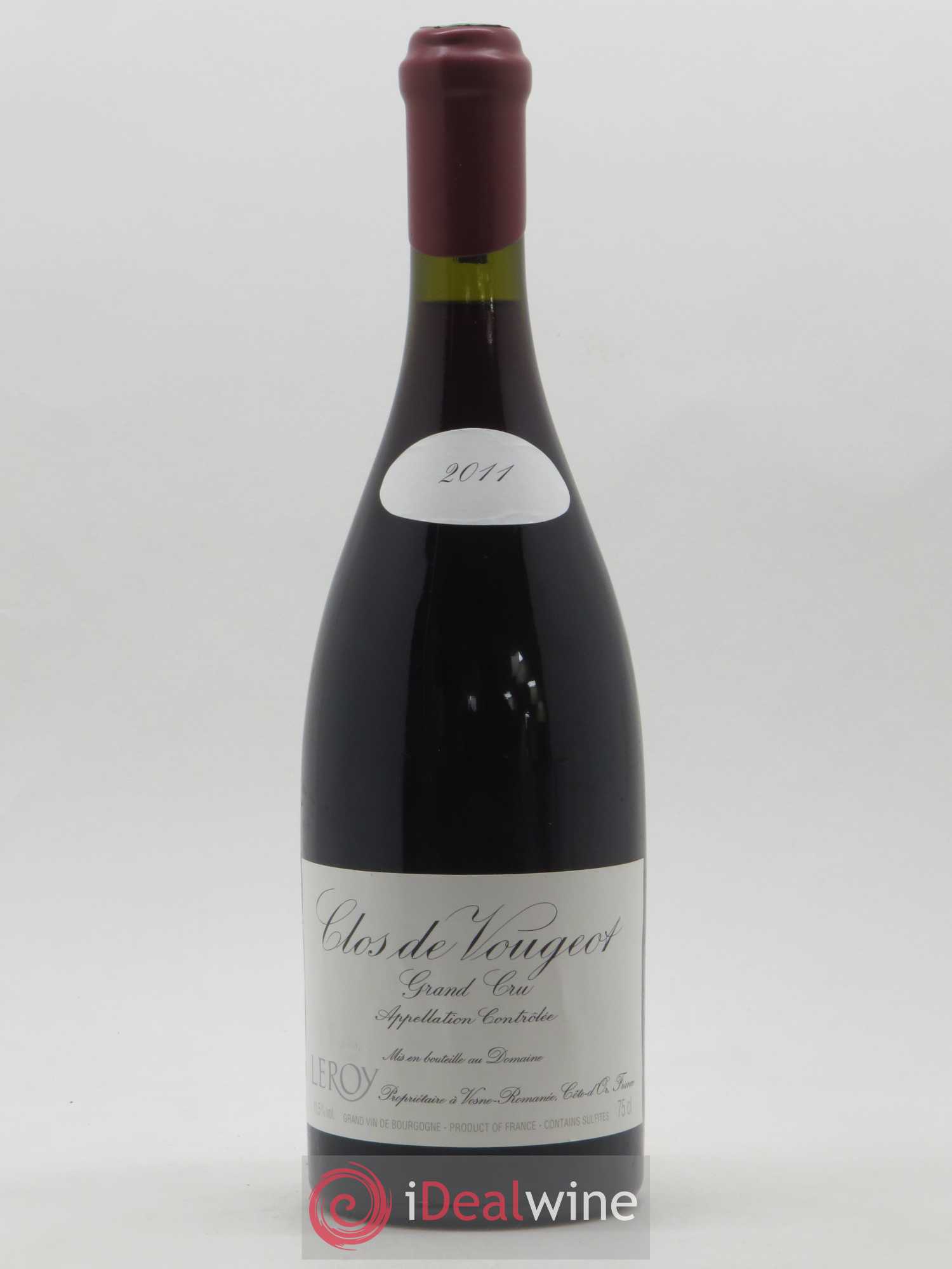 Clos de Vougeot Grand Cru Leroy (Domaine) 2011 - Lot de 1 bouteille - 0