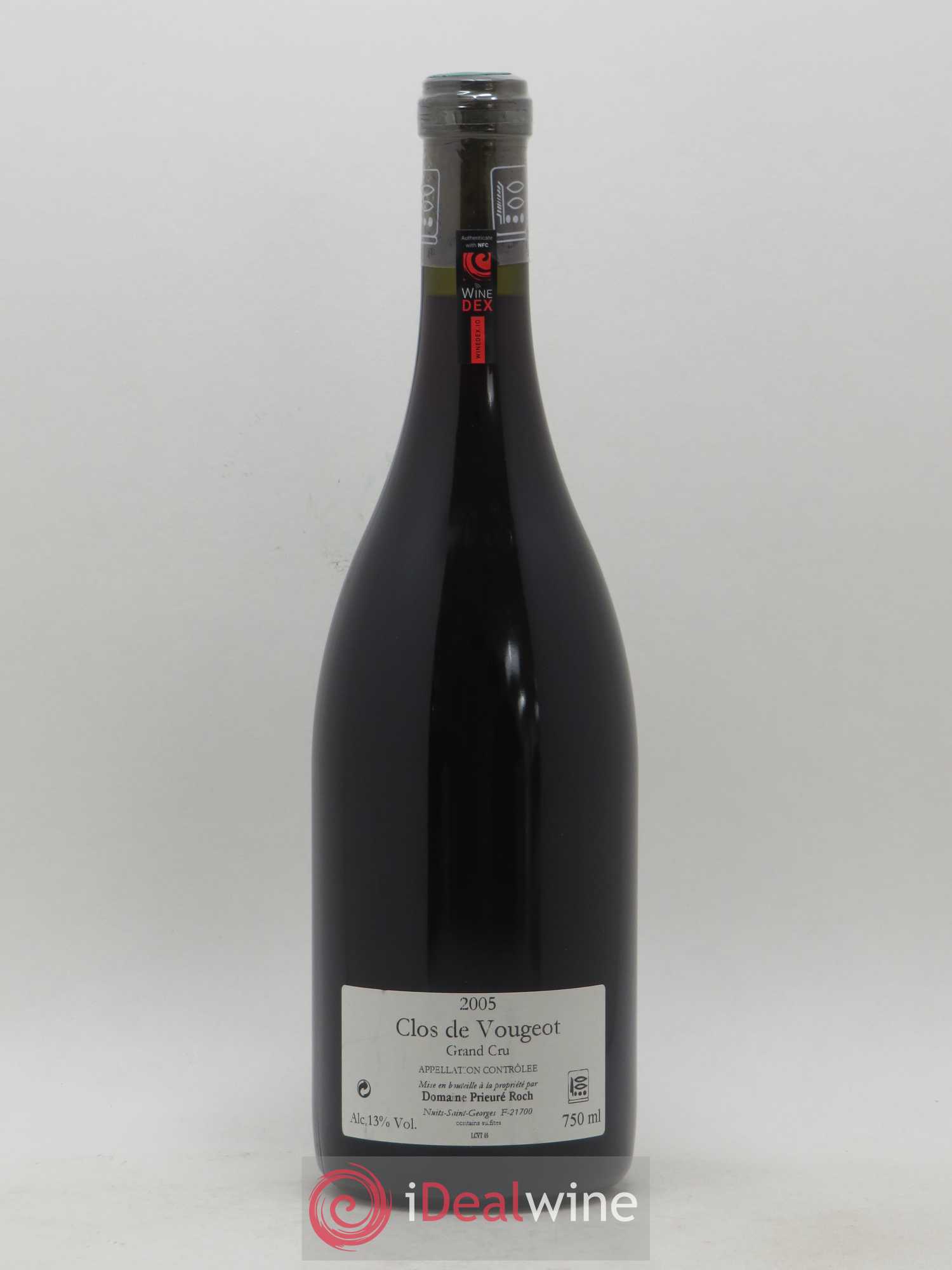 Clos de Vougeot Grand Cru Prieuré Roch 2005 - Lot de 1 bouteille - 1