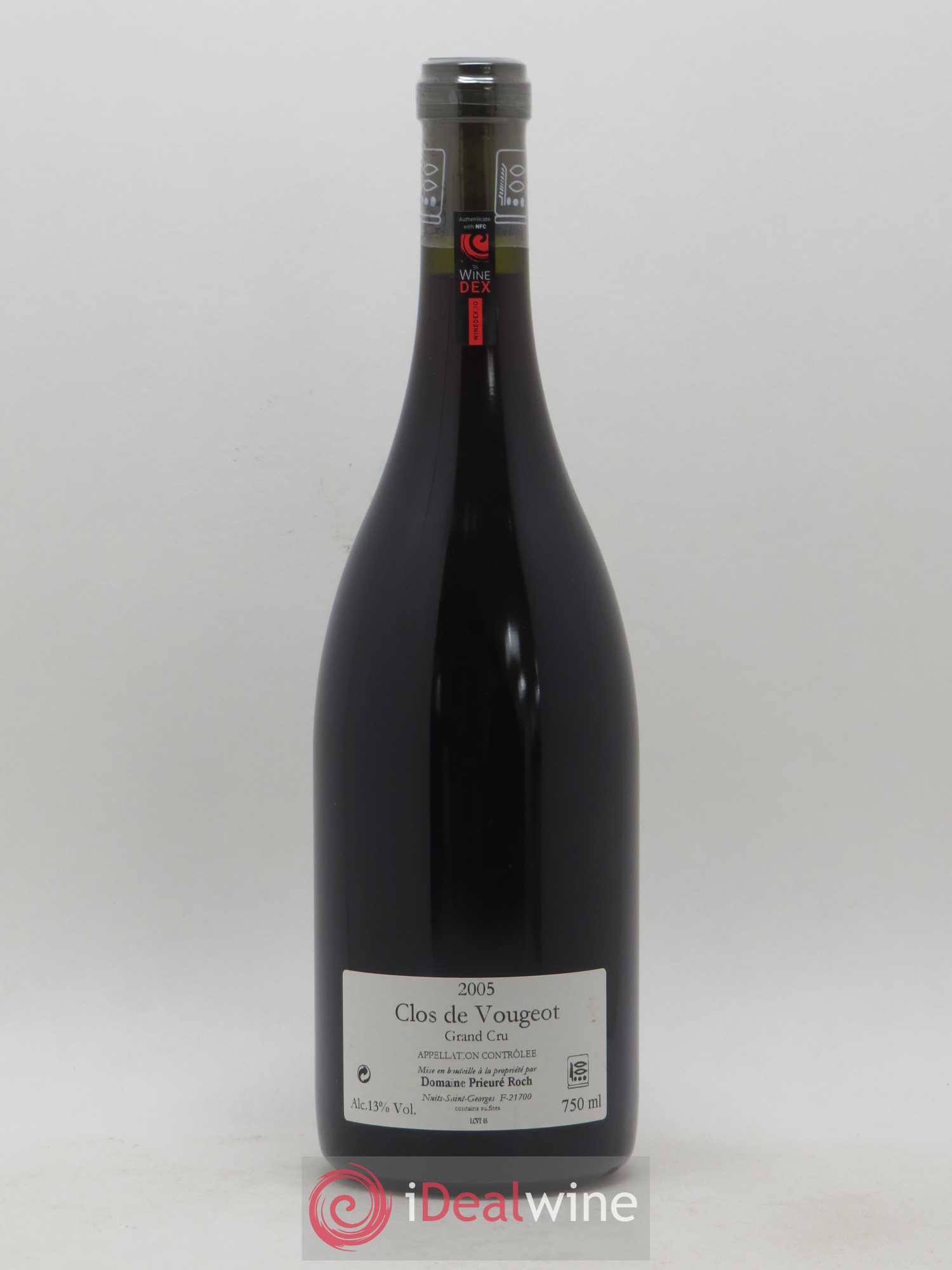 Clos de Vougeot Grand Cru Prieuré Roch 2005 - Lot de 1 bouteille - 1