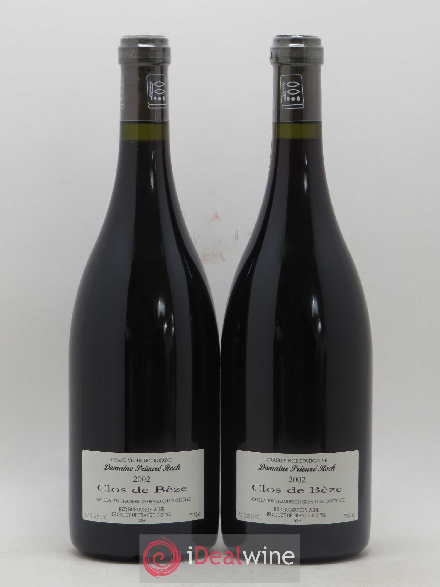 Chambertin Clos de Bèze Grand Cru Prieuré Roch 2002 - Lot de 2 bouteilles - 1