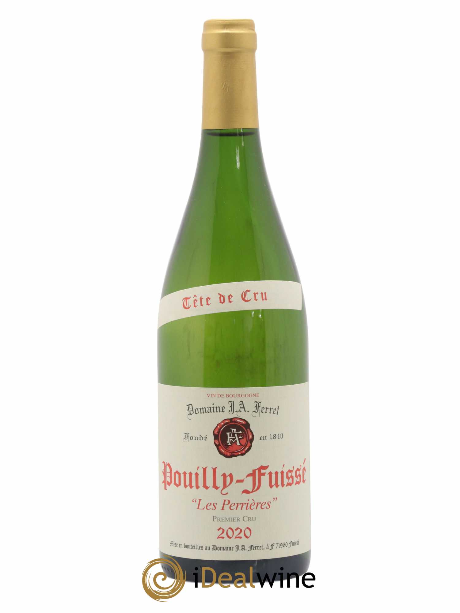 Pouilly-Fuissé Tête de Cru Les Perrières J.A. Ferret (Domaine) 2020 - Lot de 1 bouteille - 0