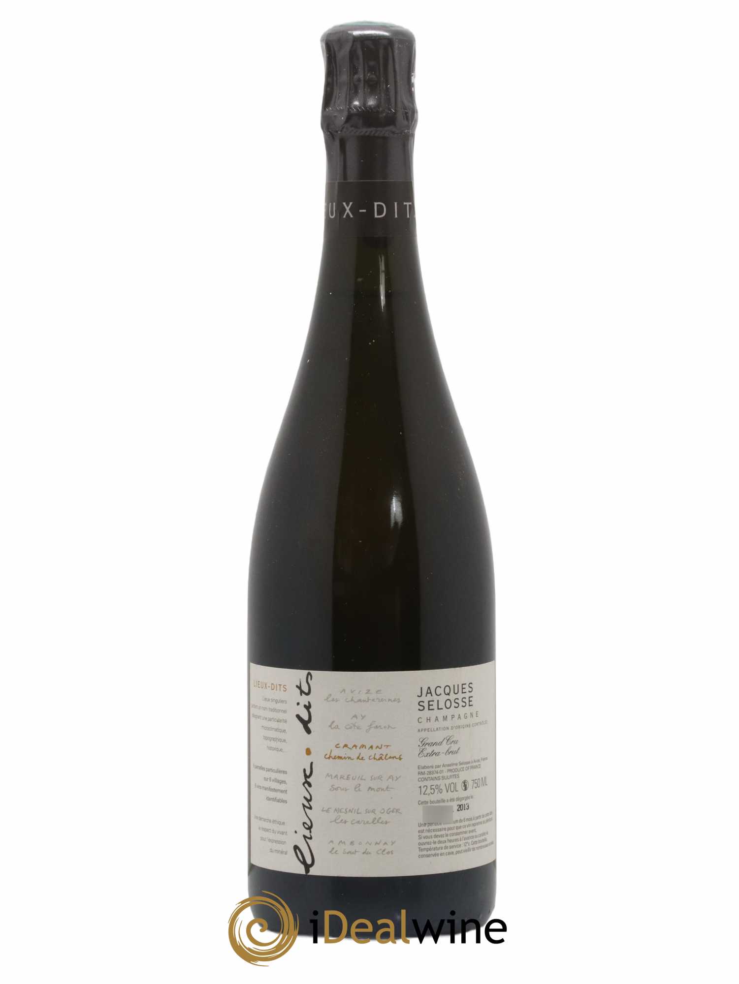 Cramant Chemin de Châlons Grand Cru Extra-Brut Jacques Selosse - Lot de 1 bouteille - 0