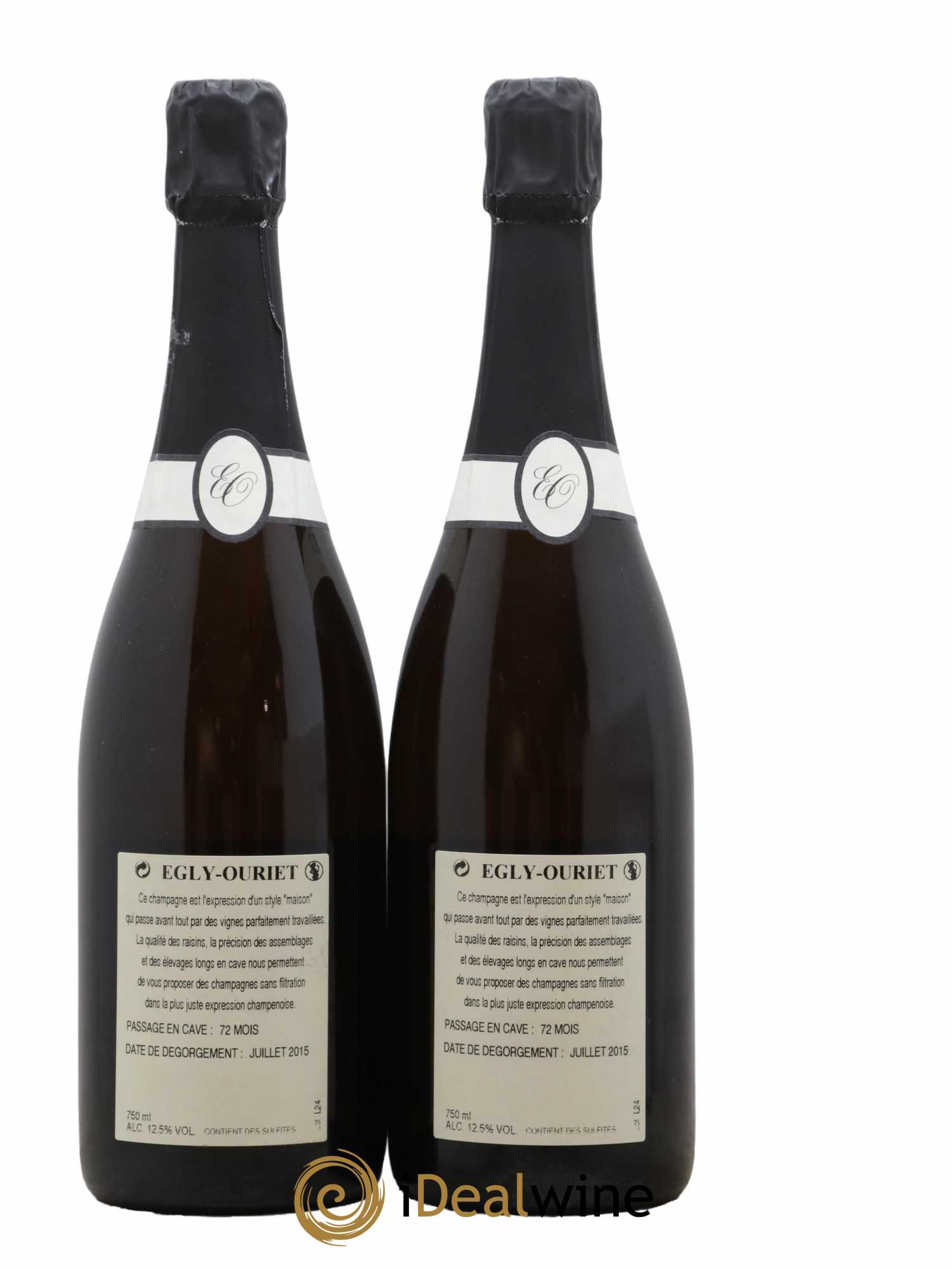 Blanc de Noirs Les Crayères Vieilles vignes Egly-Ouriet - Lot of 2 bottles - 1