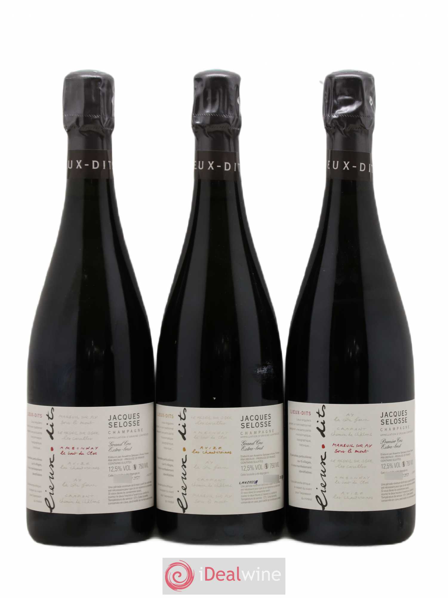Caisse Collection Lieux-dits Jacques Selosse - Lot de 6 bouteilles - 1