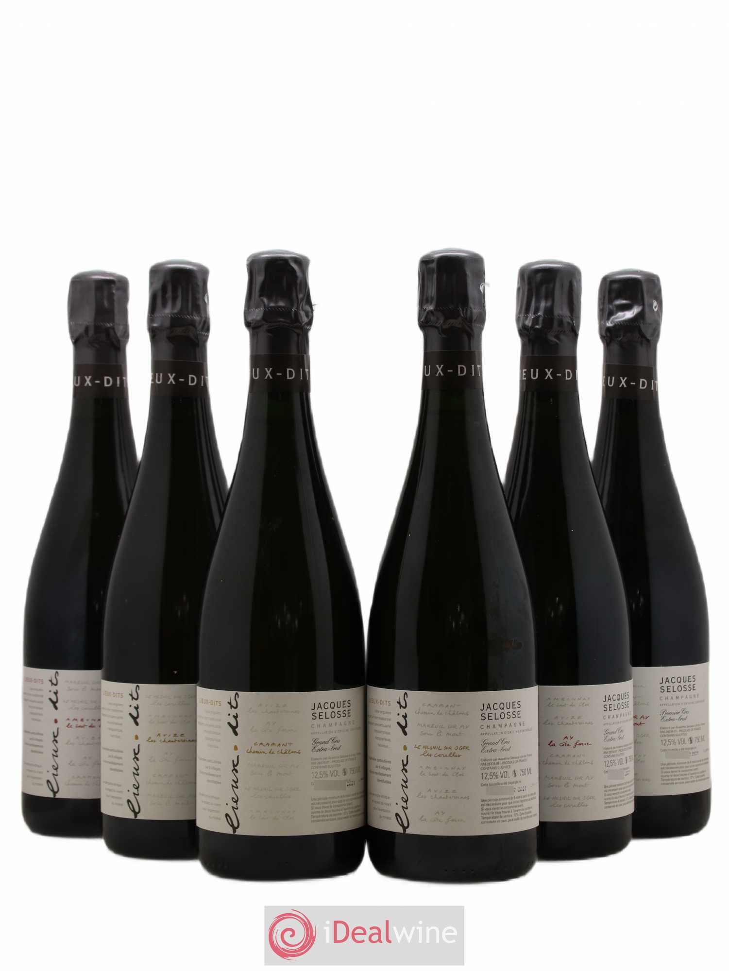 Caisse Collection Lieux-dits Jacques Selosse - Lot de 6 bouteilles - 0