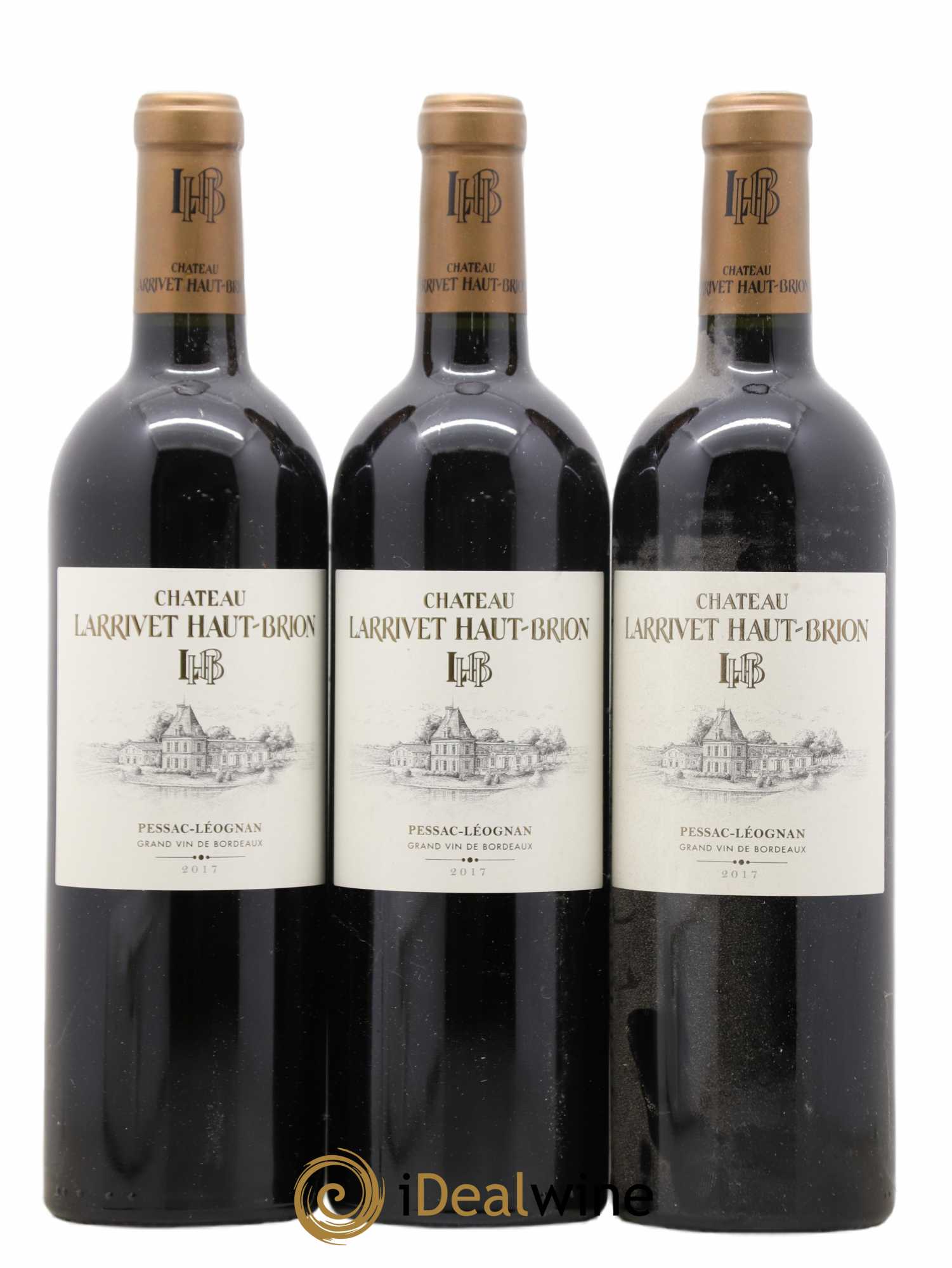 Château Larrivet Haut-Brion 2017 - Lot de 3 bouteilles - 0