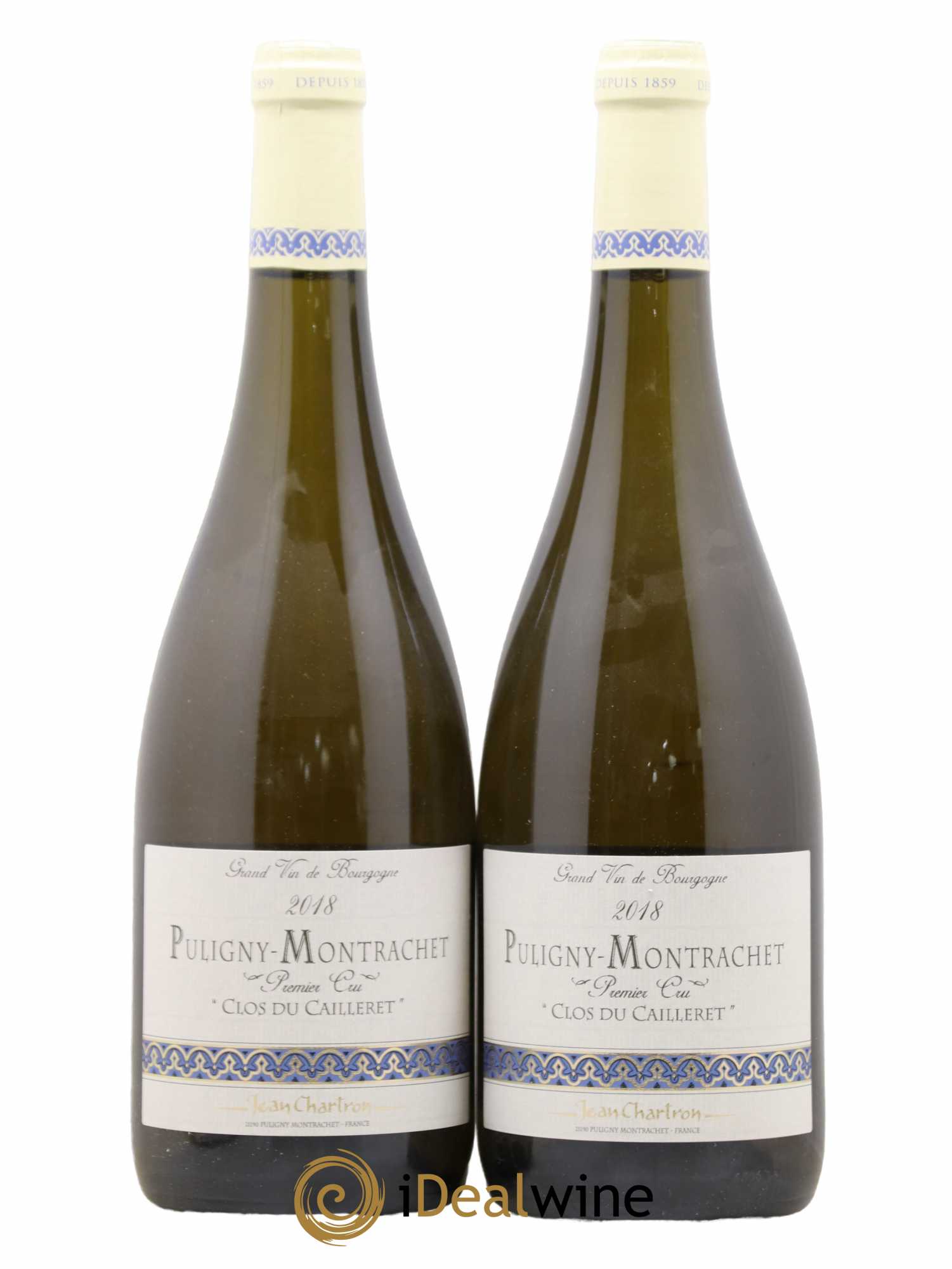 Puligny-Montrachet 1er Cru Clos du cailleret Jean Chartron (Domaine) 2018 - Lot de 2 bouteilles - 0
