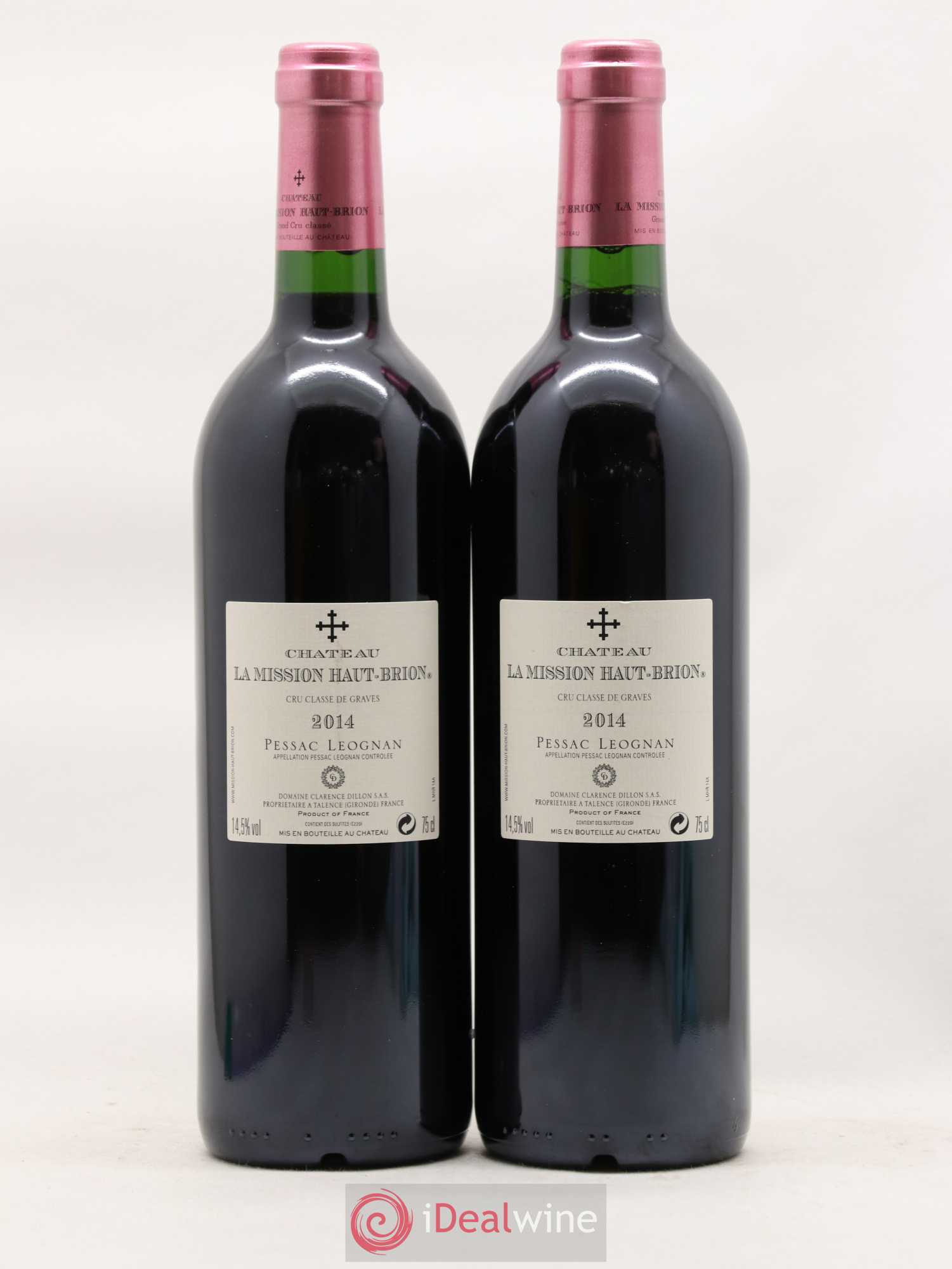 Château la Mission Haut-Brion Cru Classé de Graves 2014 - Lot de 2 bouteilles - 1