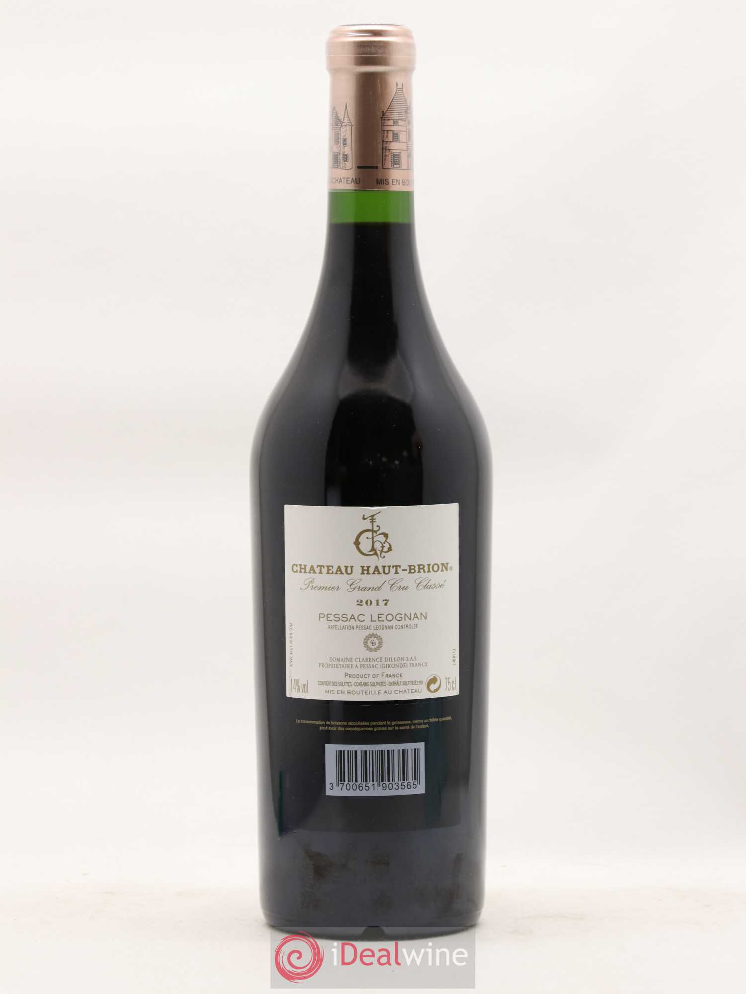 Château Haut Brion 1er Grand Cru Classé 2017 - Lot de 1 bouteille - 1