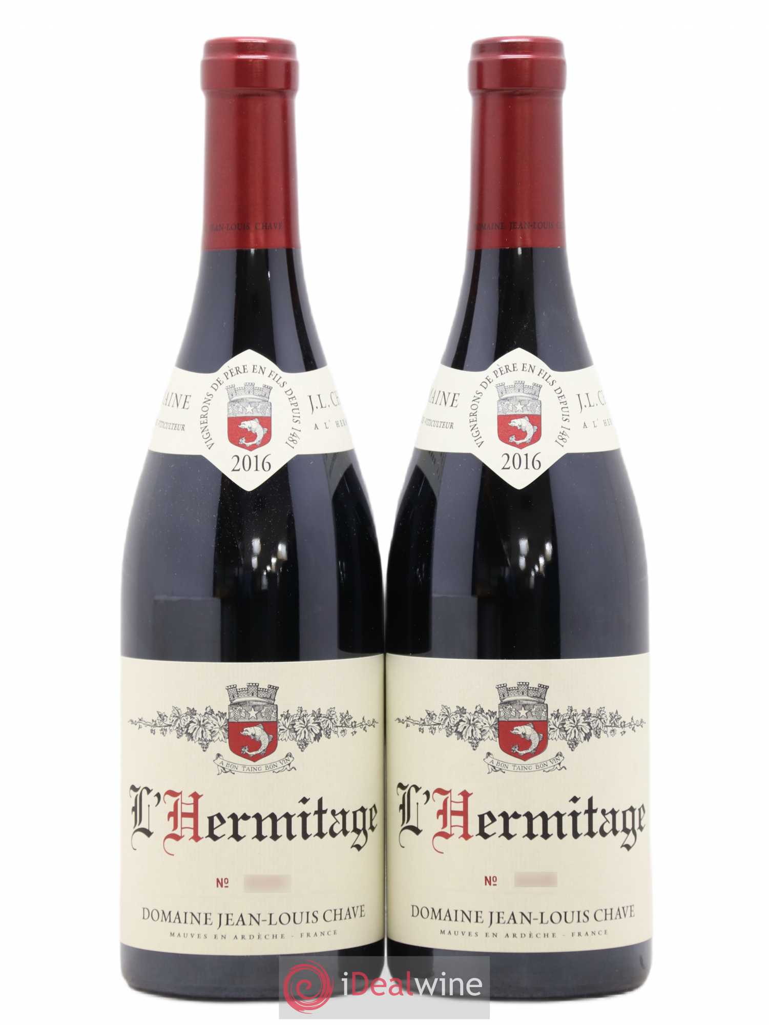 Hermitage Jean-Louis Chave 2016 - Lot de 2 bouteilles - 0