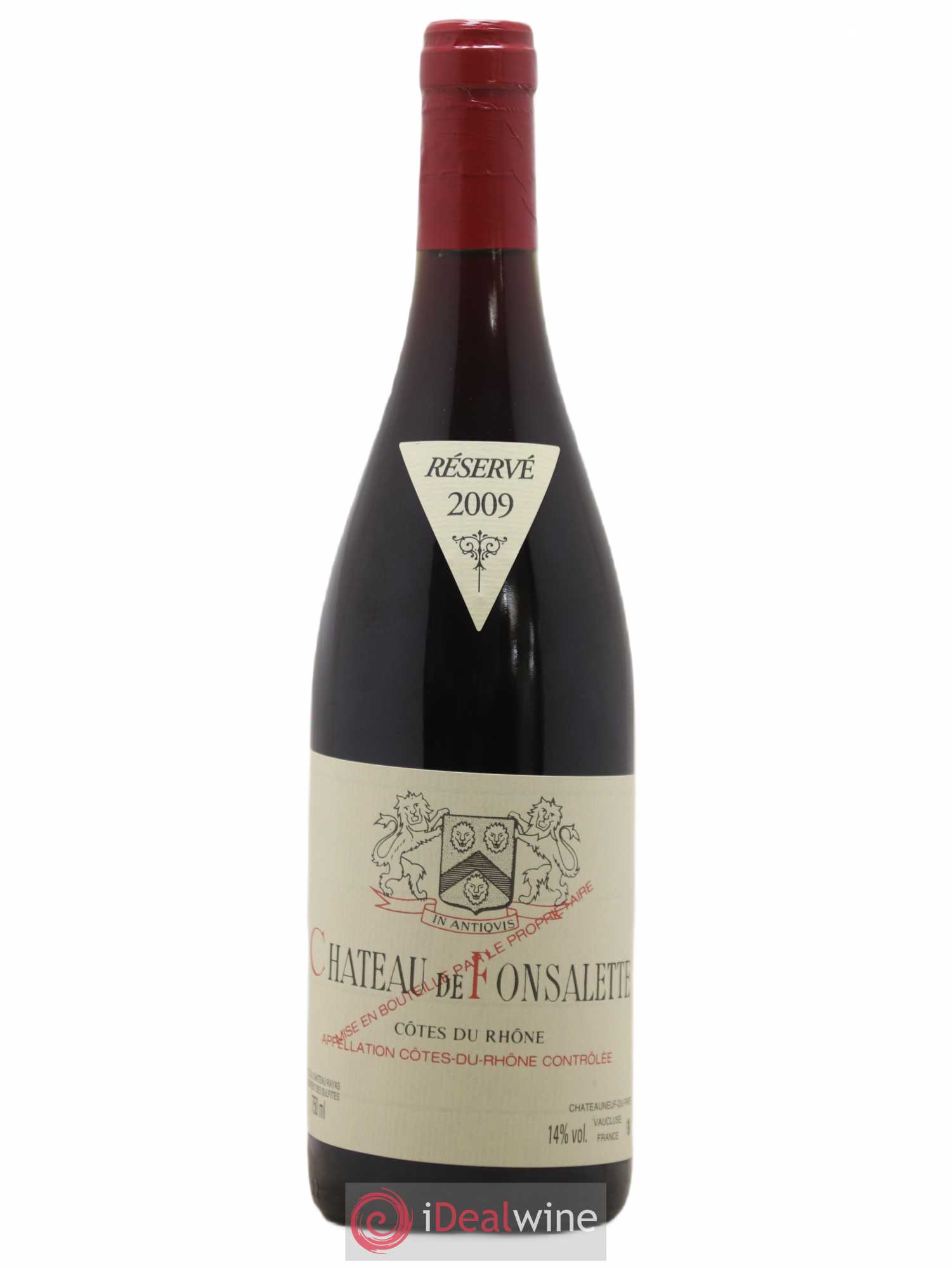 Côtes-du-Rhône Château de Fonsalette Emmanuel Reynaud 2009 - Lot de 1 bouteille - 0