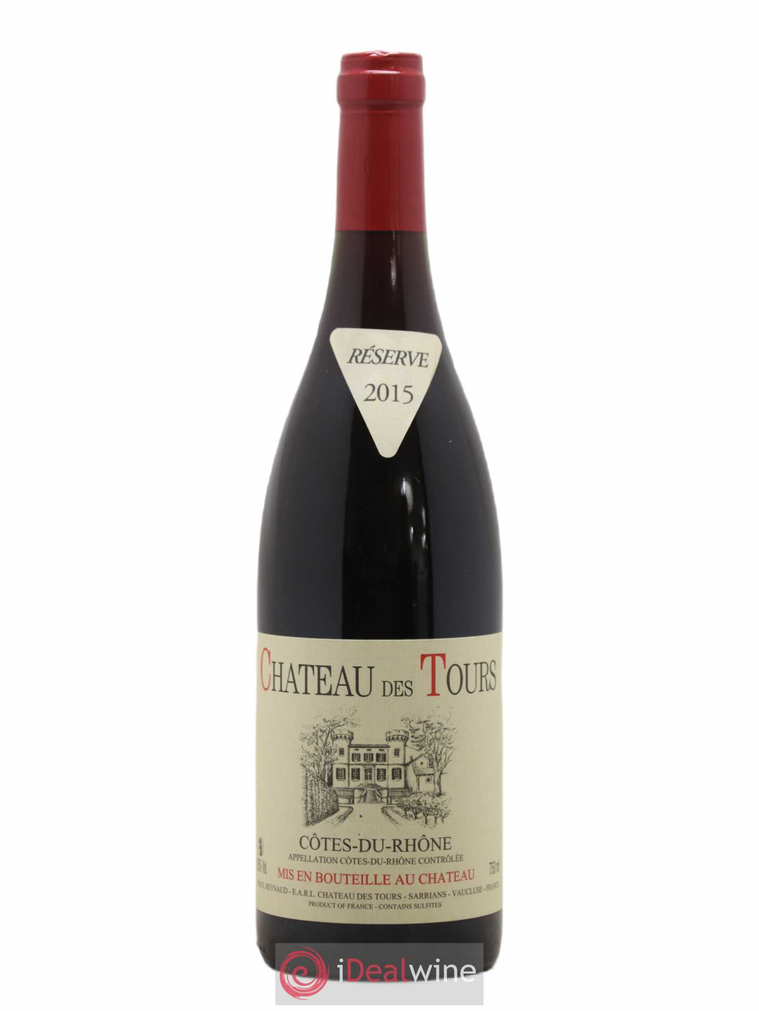 Côtes-du-Rhône Château des Tours Emmanuel Reynaud 2015 - Lot de 1 bouteille - 0