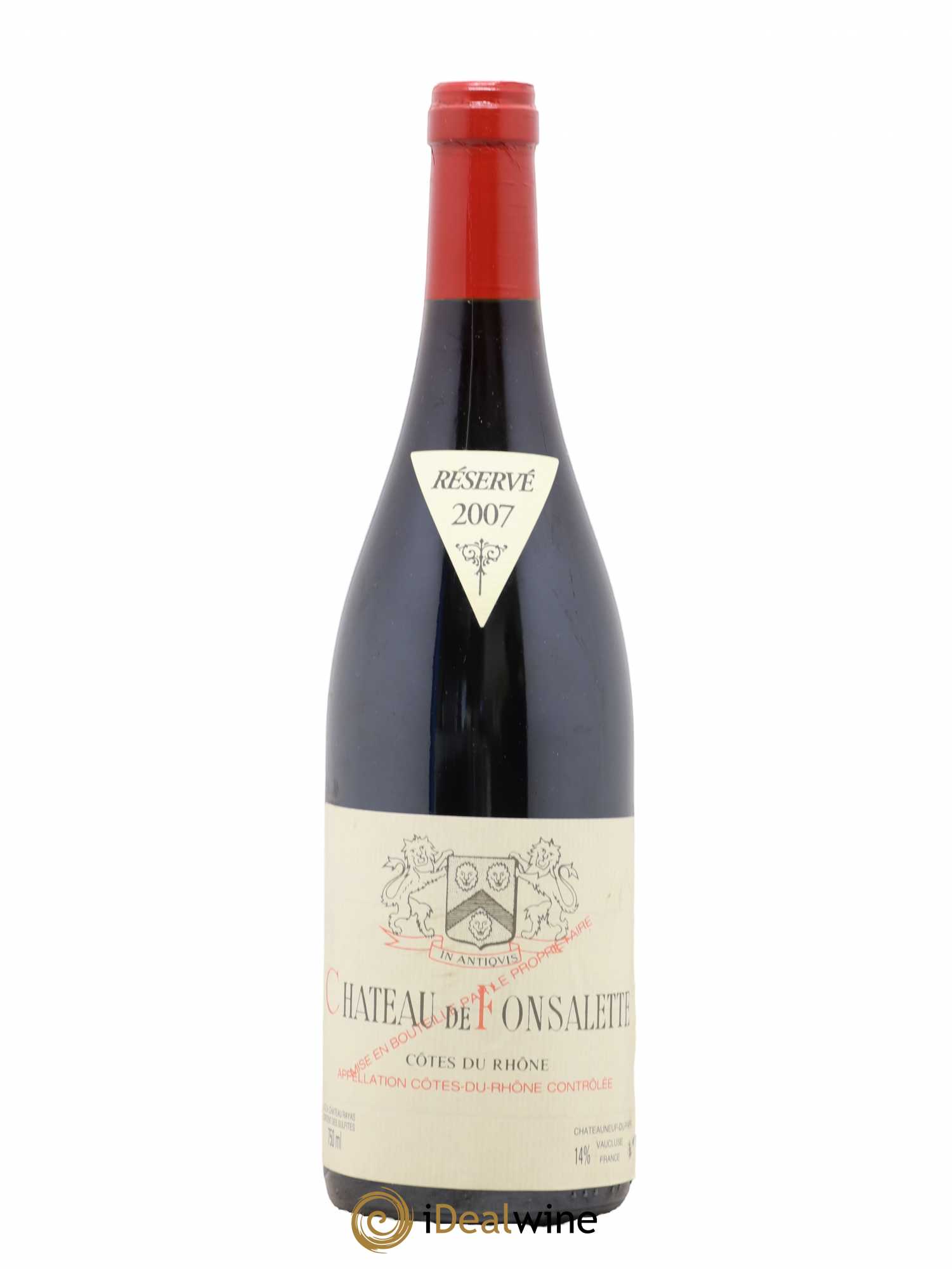 Côtes-du-Rhône Château de Fonsalette Emmanuel Reynaud 2007 - Lot de 1 bouteille - 0