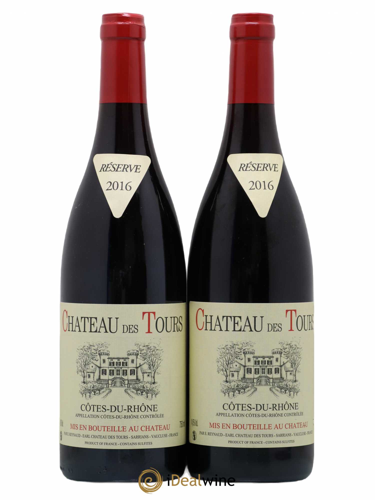 Côtes-du-Rhône Château des Tours Emmanuel Reynaud 2016 - Lot de 2 bouteilles - 0