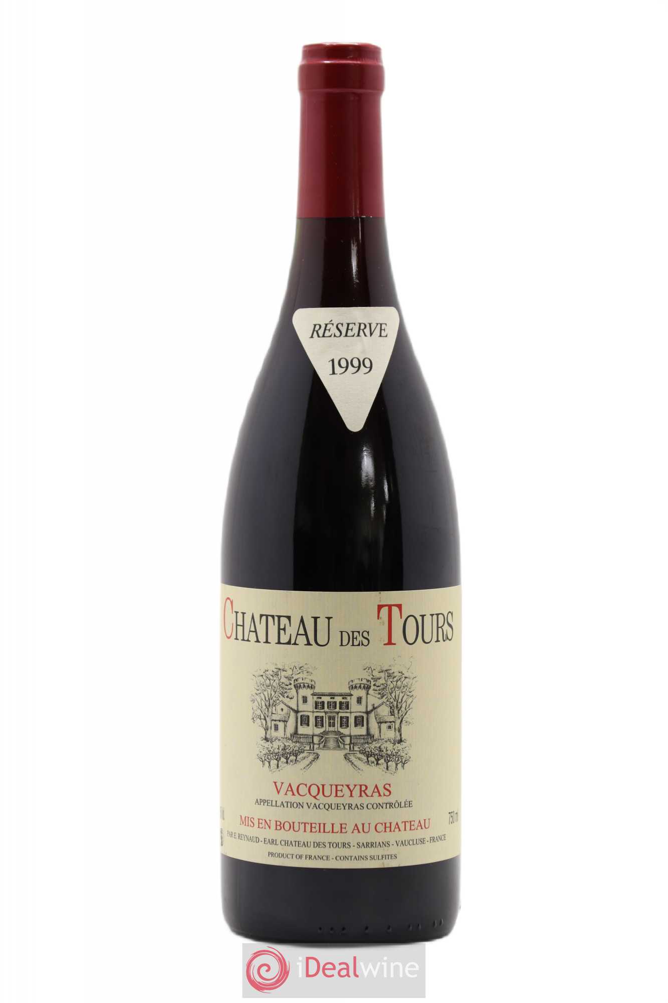 Vacqueyras Château des Tours Emmanuel Reynaud 1999 - Lot de 1 bouteille - 0