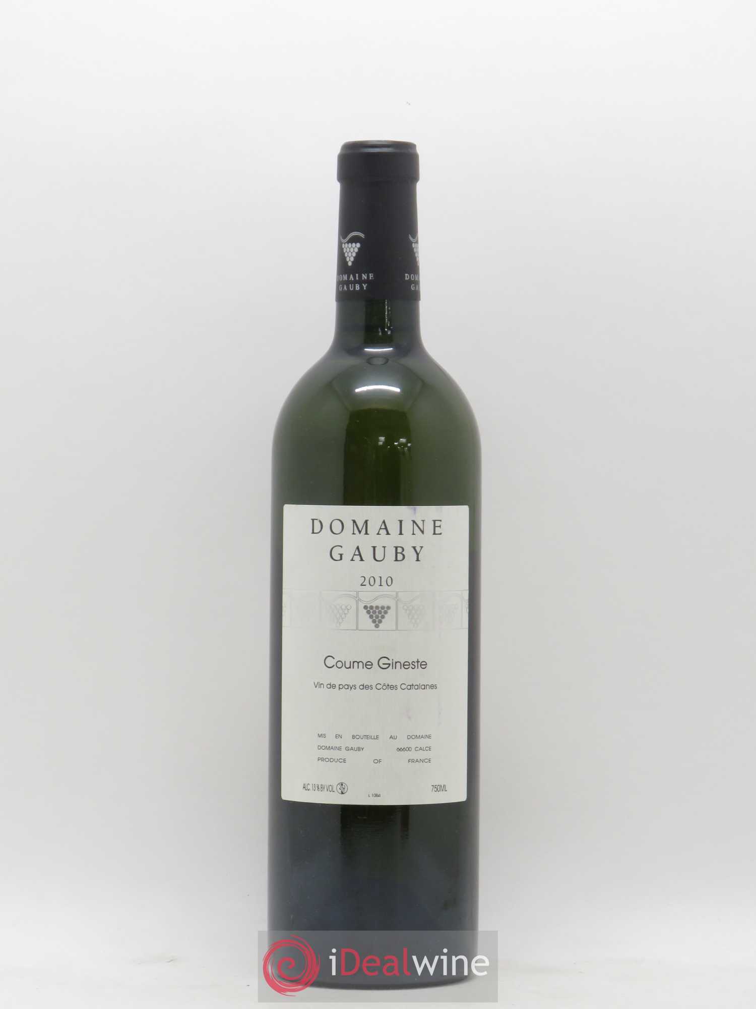 Côtes Catalanes Coume Gineste Gauby (Domaine) 2010 - Lot de 1 bouteille - 0