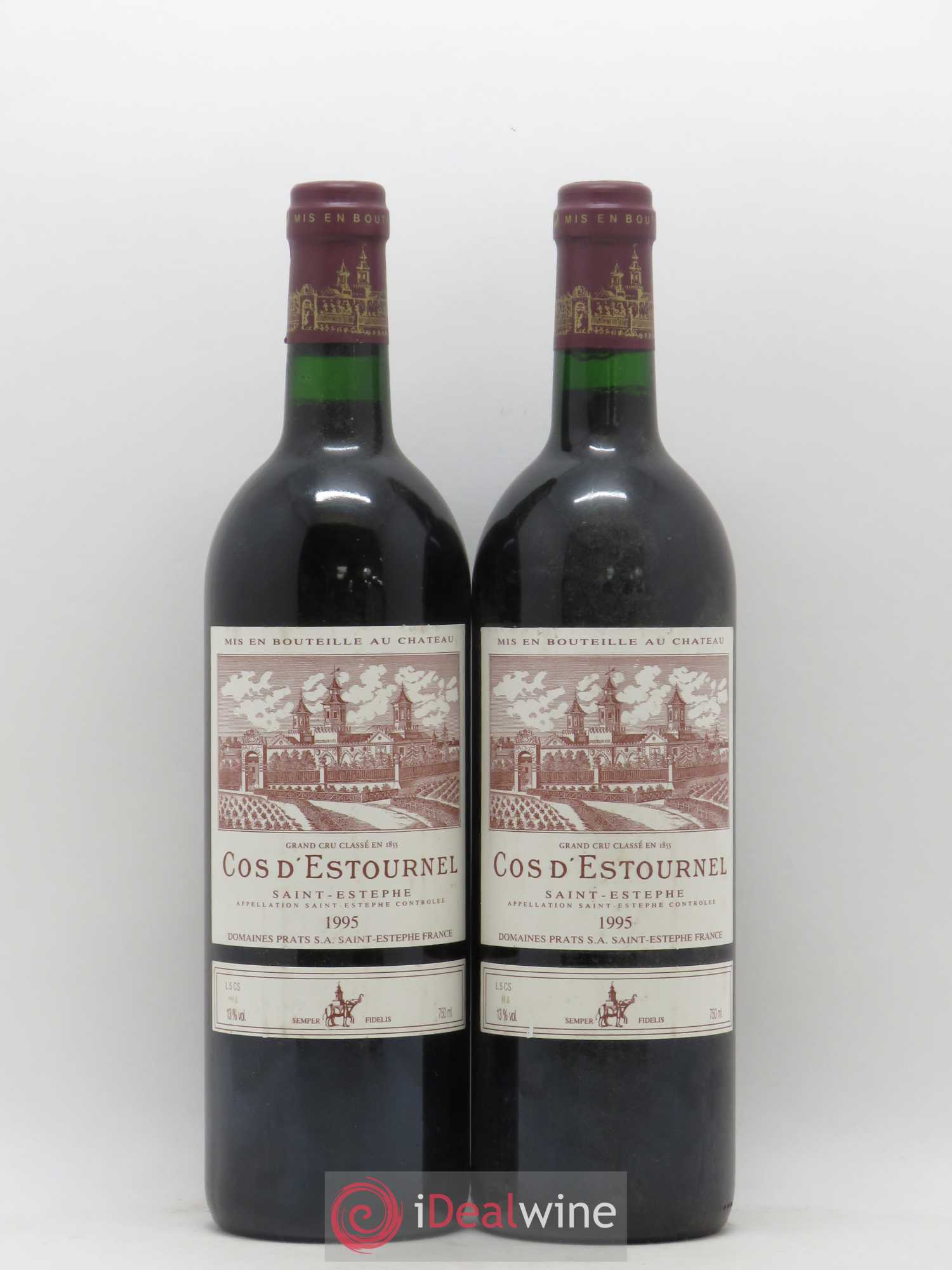 Cos d'Estournel 2ème Grand Cru Classé 1995 - Lot de 2 bouteilles - 0