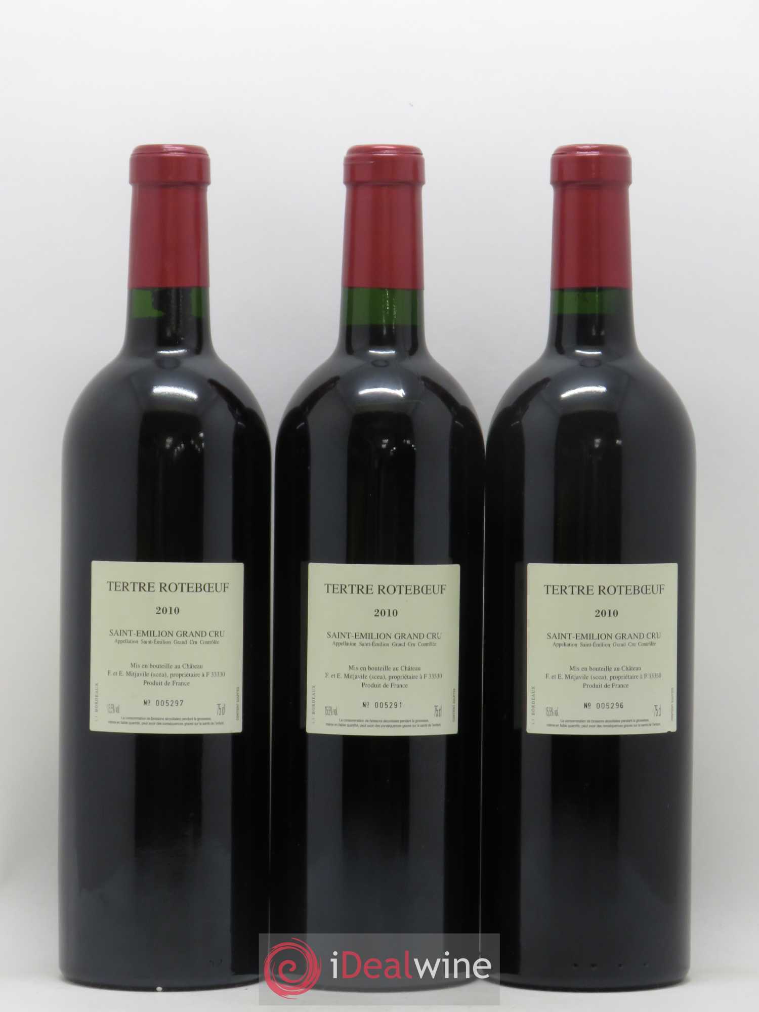 Château Tertre Roteboeuf 2010 - Lot de 3 bouteilles - 1