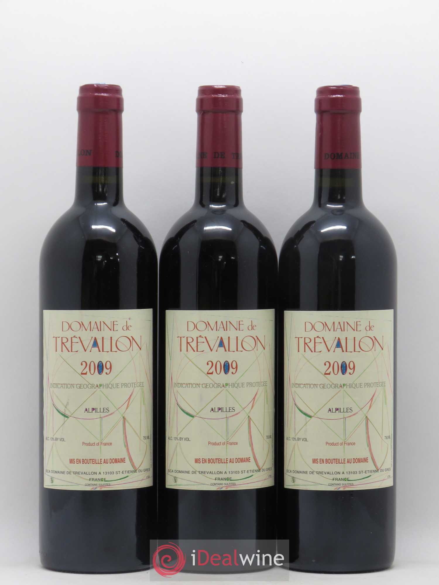 Alpilles Trévallon (Domaine de) Eloi Dürrbach 2009 - Lot de 3 bouteilles - 0