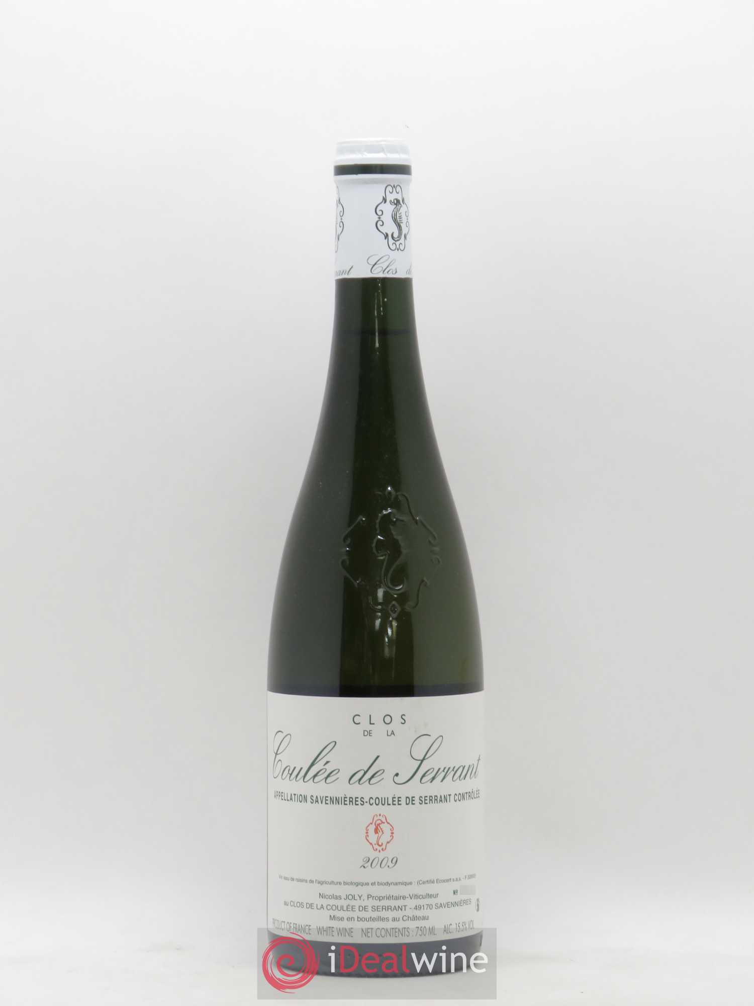 Savennières Clos de la Coulée de Serrant Vignobles de la Coulée de Serrant - Nicolas Joly 2009 - Lot de 1 bouteille - 0