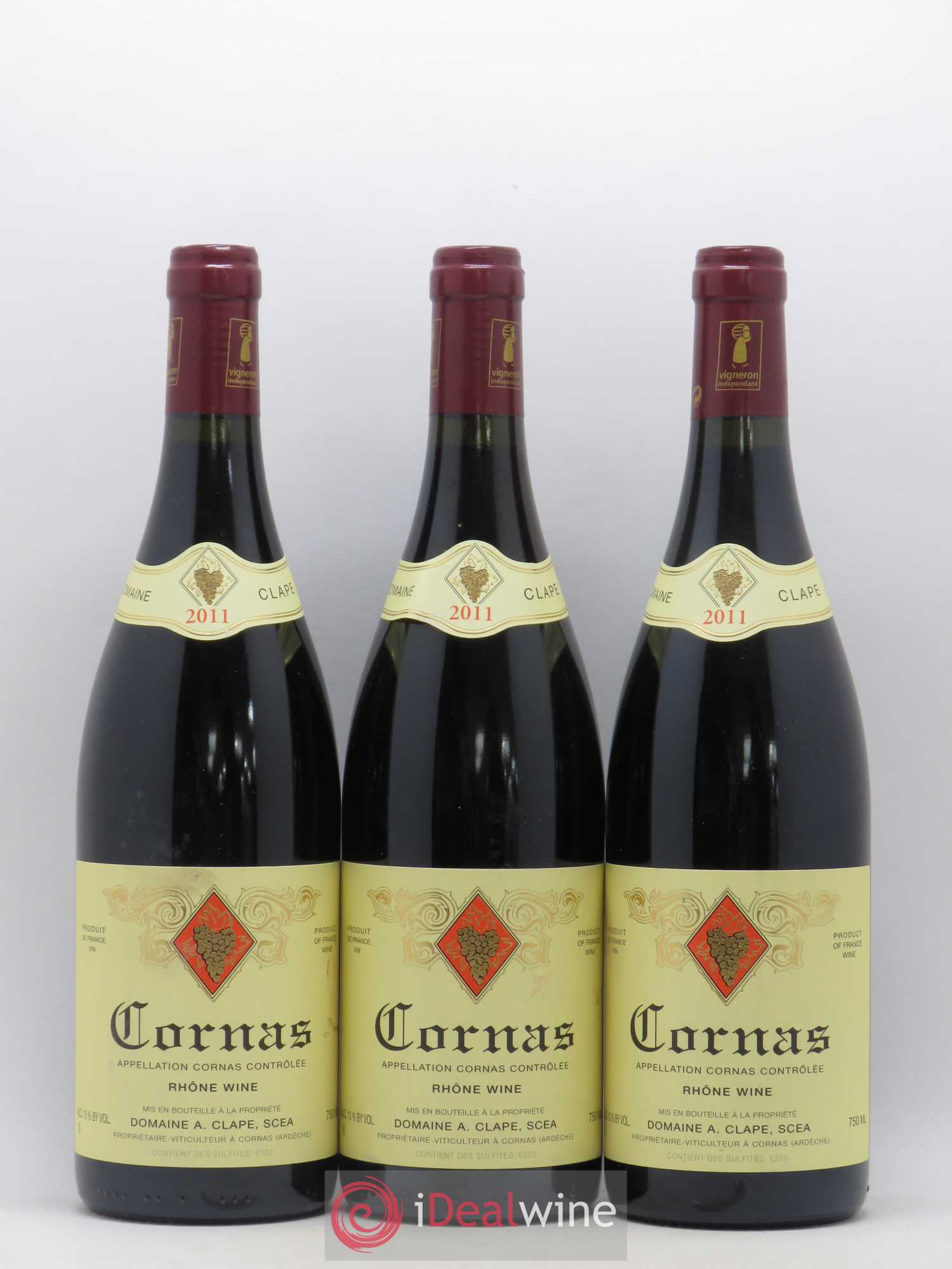 Cornas Auguste Clape 2011 - Lot de 3 bouteilles - 0