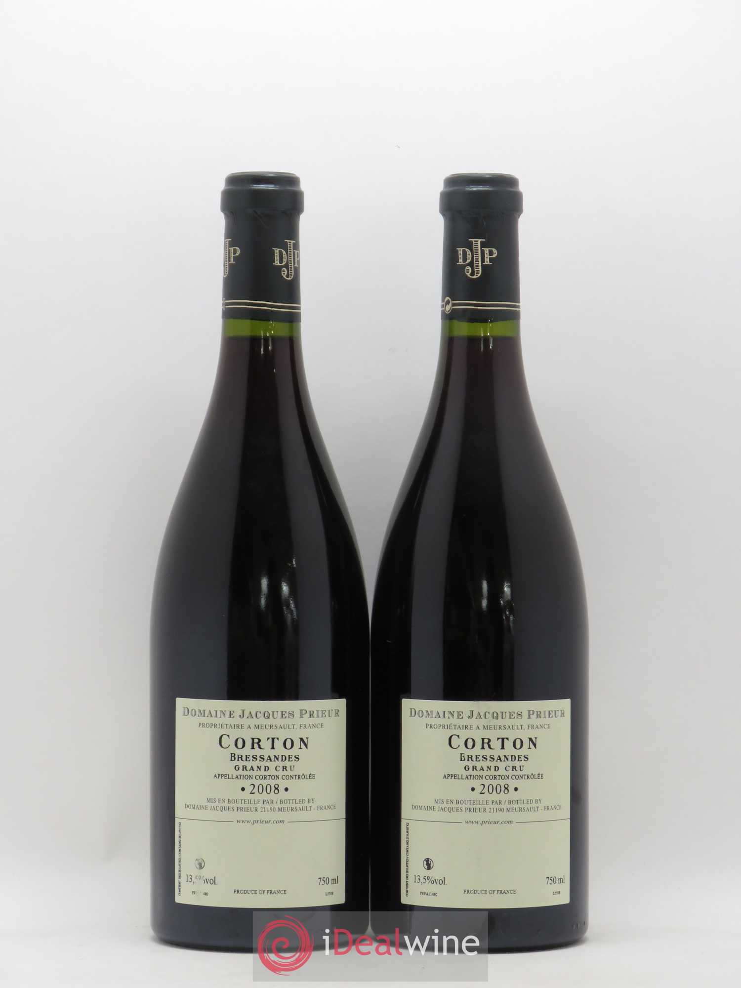 Corton-Bressandes Grand Cru Jacques Prieur (Domaine) 2008 - Lot de 2 bouteilles - 1