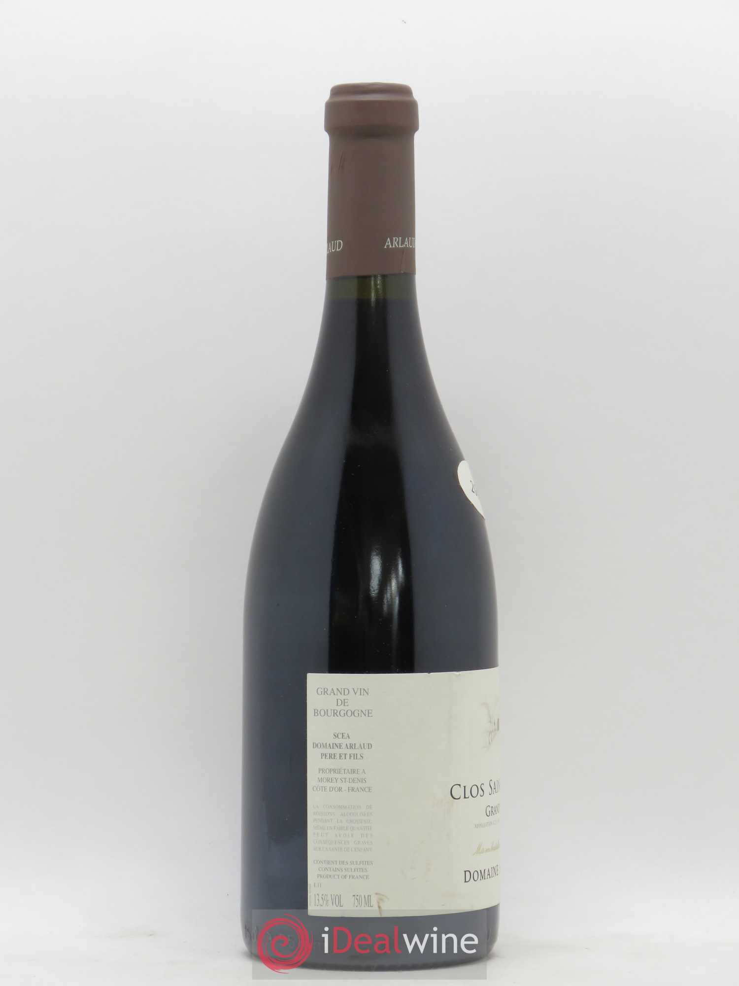 Clos Saint-Denis Grand Cru Arlaud 2007 - Lot de 1 bouteille - 1