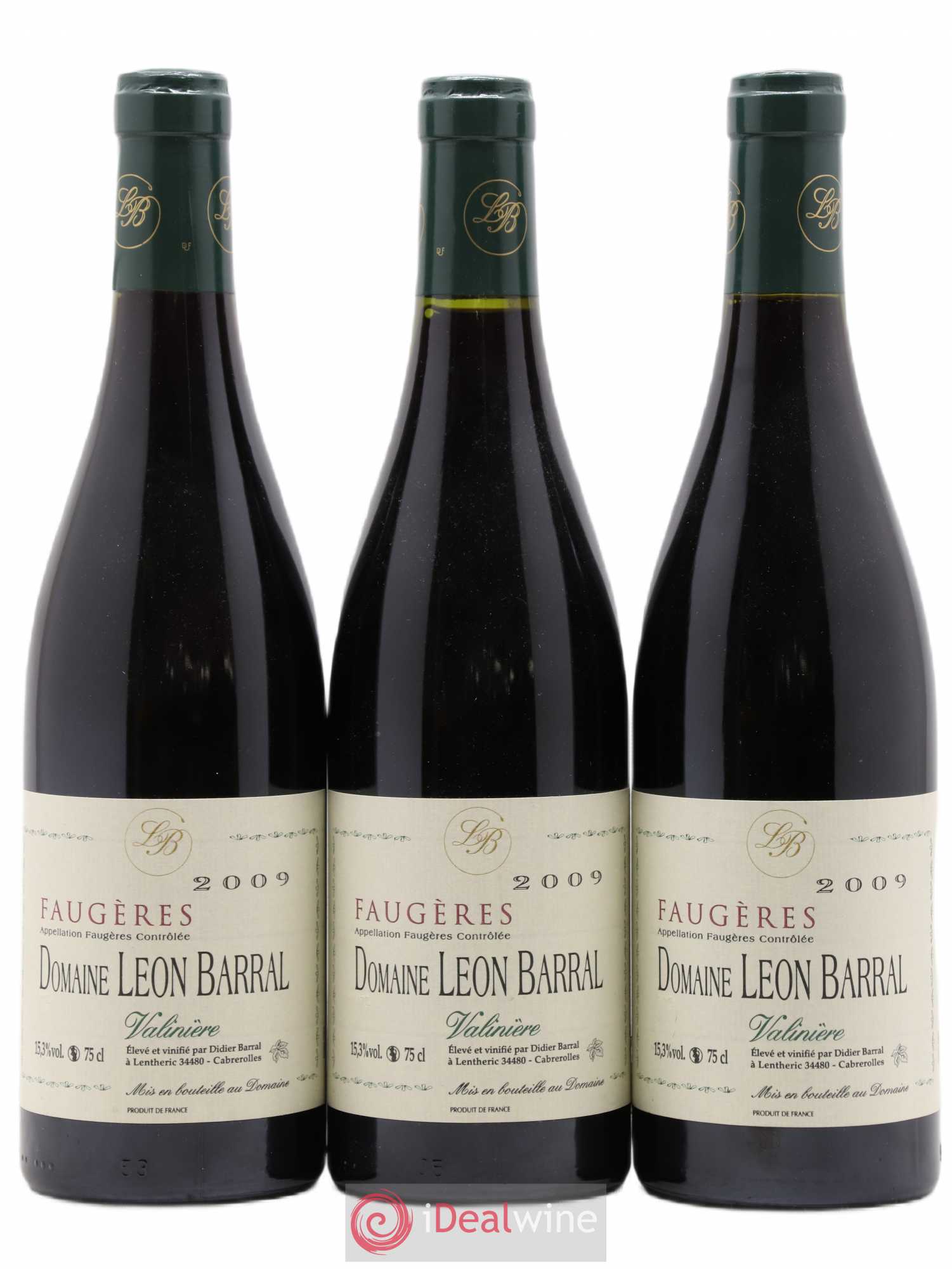 Faugères Valinière Domaine Léon Barral 2009 - Lot de 3 bouteilles - 0