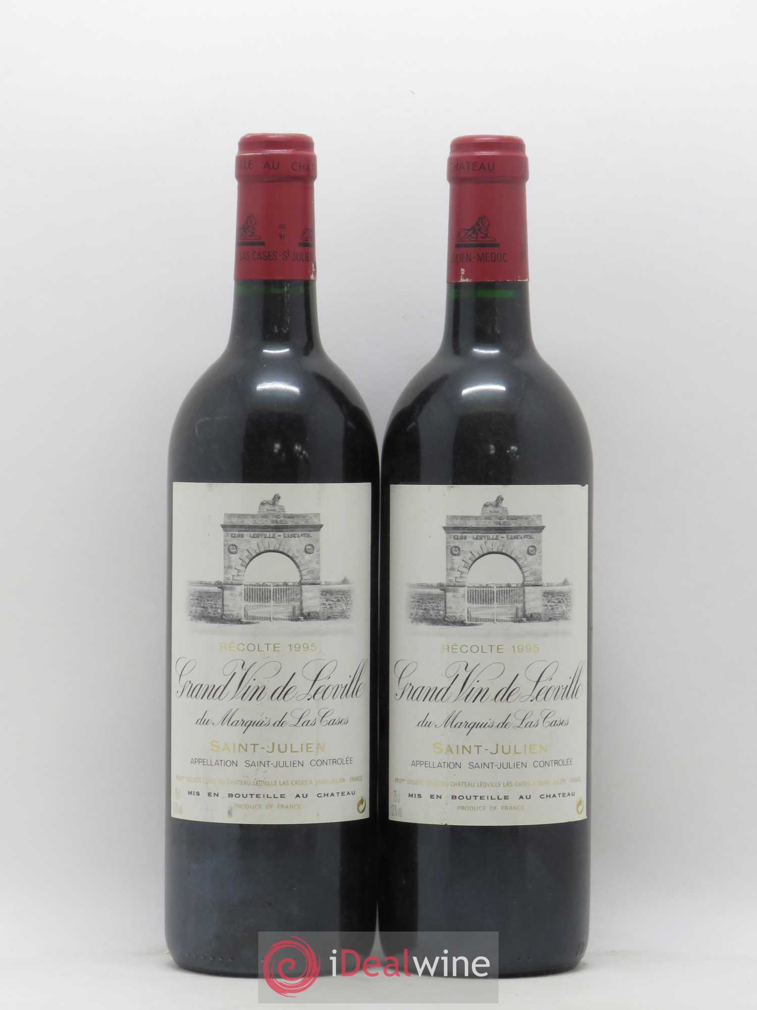 Château Léoville Las Cases 2ème Grand Cru Classé 1995 - Lot de 2 bouteilles - 0