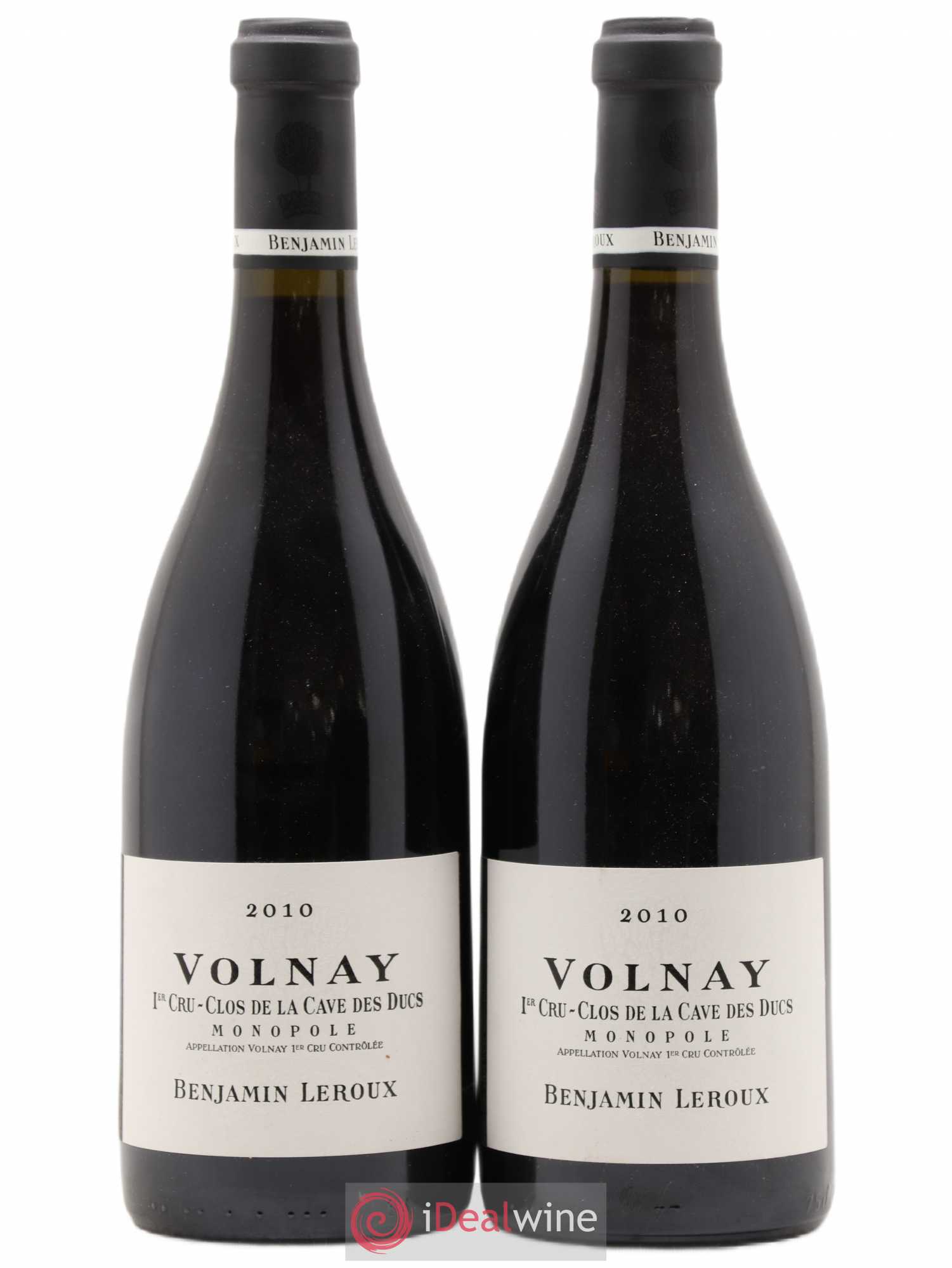 Volnay 1er Cru Clos De La Cave Des Ducs Benjamin Leroux 2010 - Posten von 2 Flaschen - 0