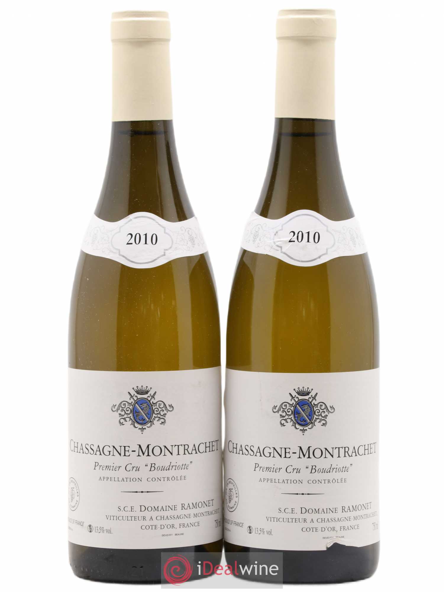 Chassagne-Montrachet 1er Cru Boudriotte Ramonet (Domaine) 2010 - Lot de 2 bouteilles - 0
