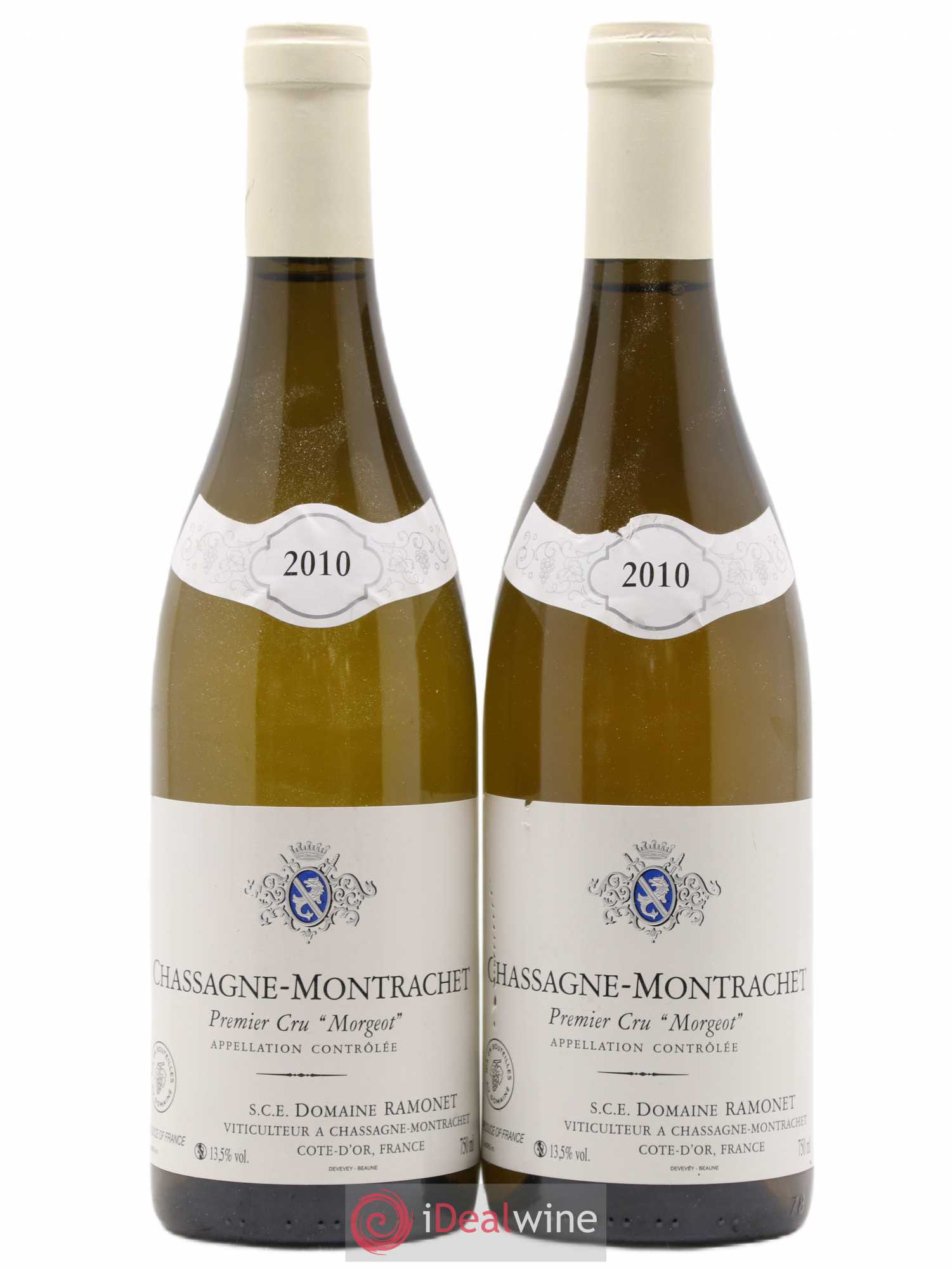Chassagne-Montrachet 1er Cru Morgeot Ramonet (Domaine) 2010 - Lot de 2 bouteilles - 0
