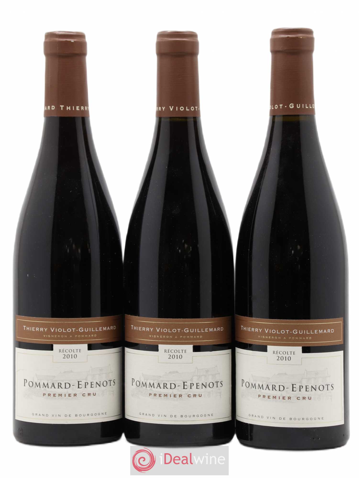 Pommard 1er Cru Les Epenots Violot Guillemard 2010 - Posten von 3 Flaschen - 0
