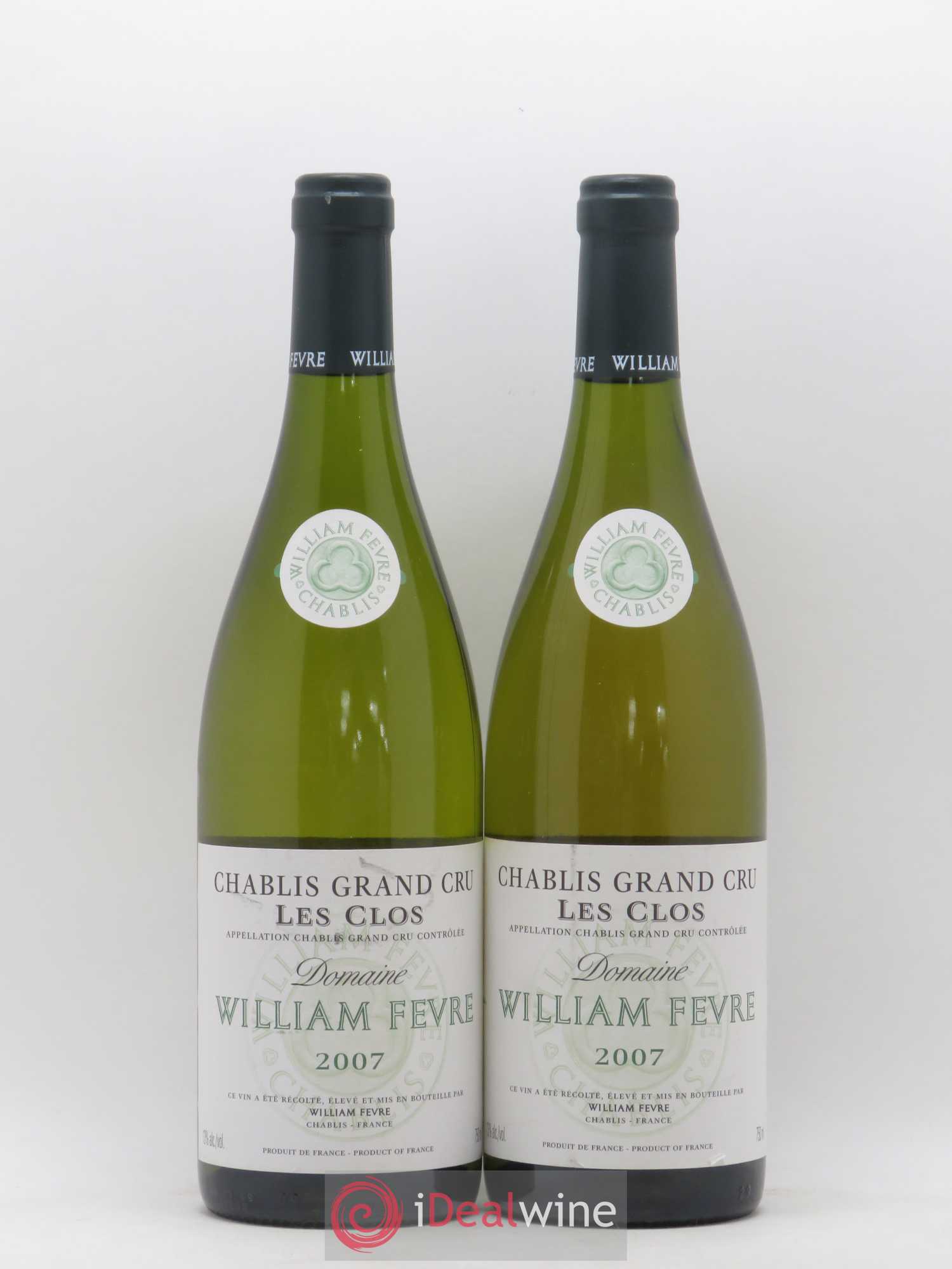 Chablis Grand Cru Les Clos William Fèvre 2007 - Lot de 2 bouteilles - 0