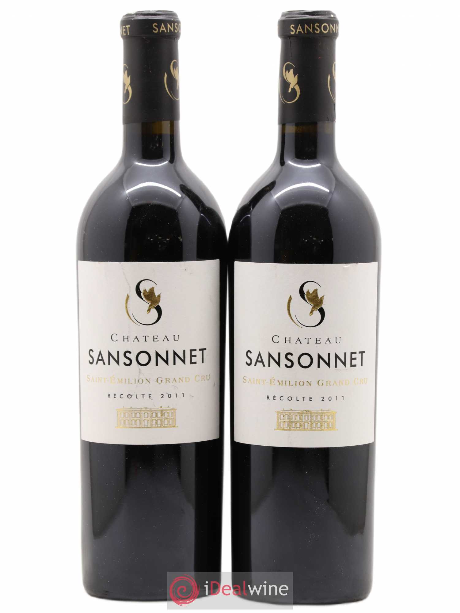 Château Sansonnet Grand Cru Classé 2011 - Lot de 2 bouteilles - 0
