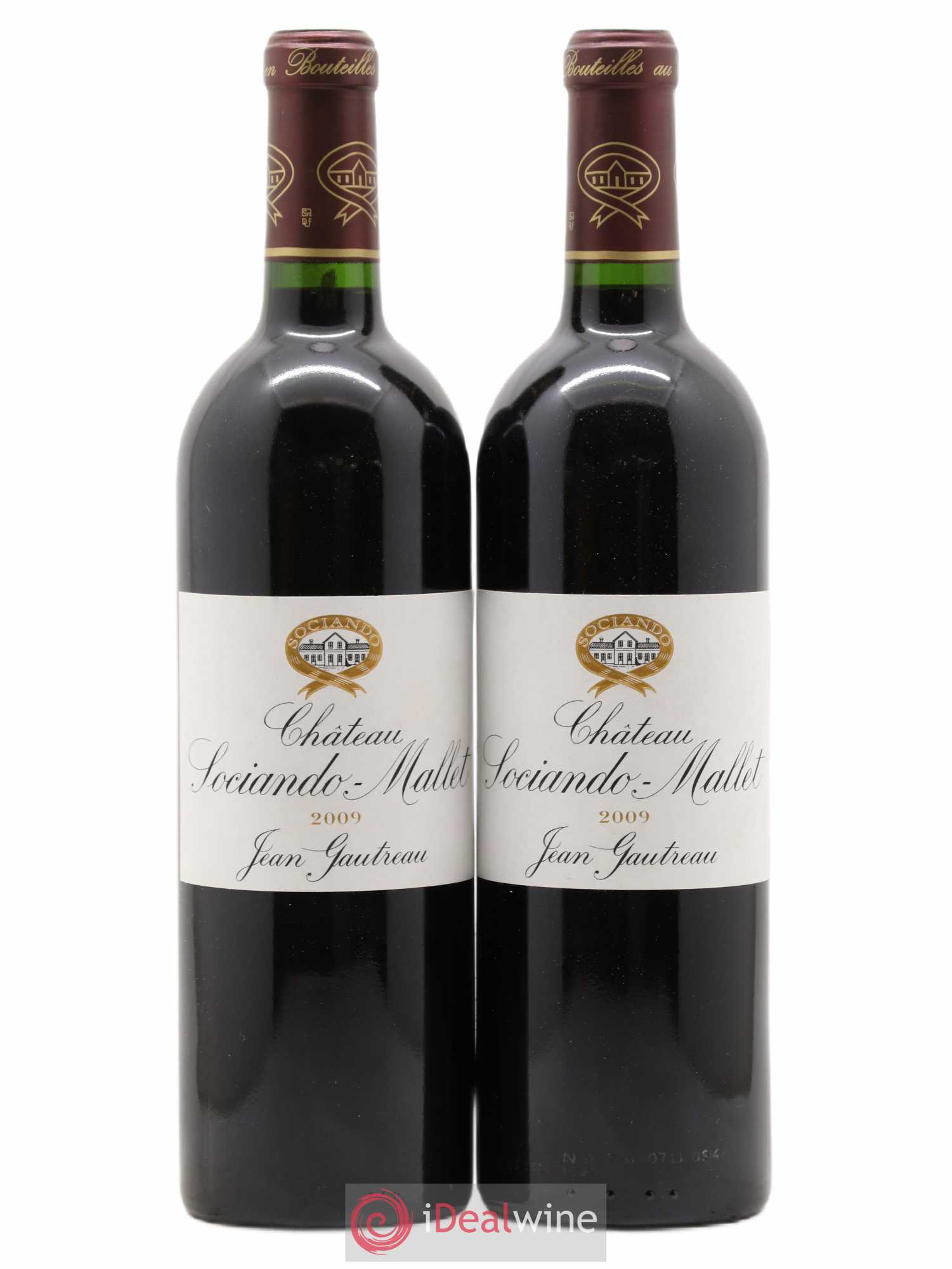 Château Sociando Mallet 2009 - Lot de 2 bouteilles - 0