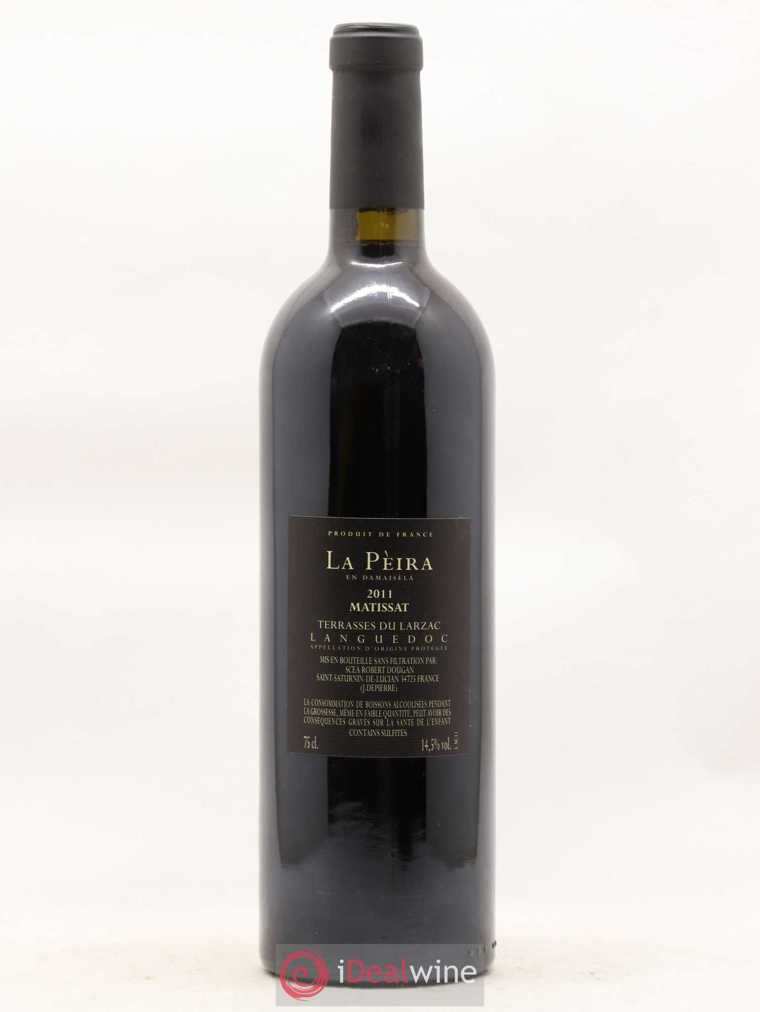 Terrasses du Larzac Domaine de La Pèira en Damaisèla Matissat Karine Ahton et Robert Dougan 2011 - Lot de 1 bouteille - 1