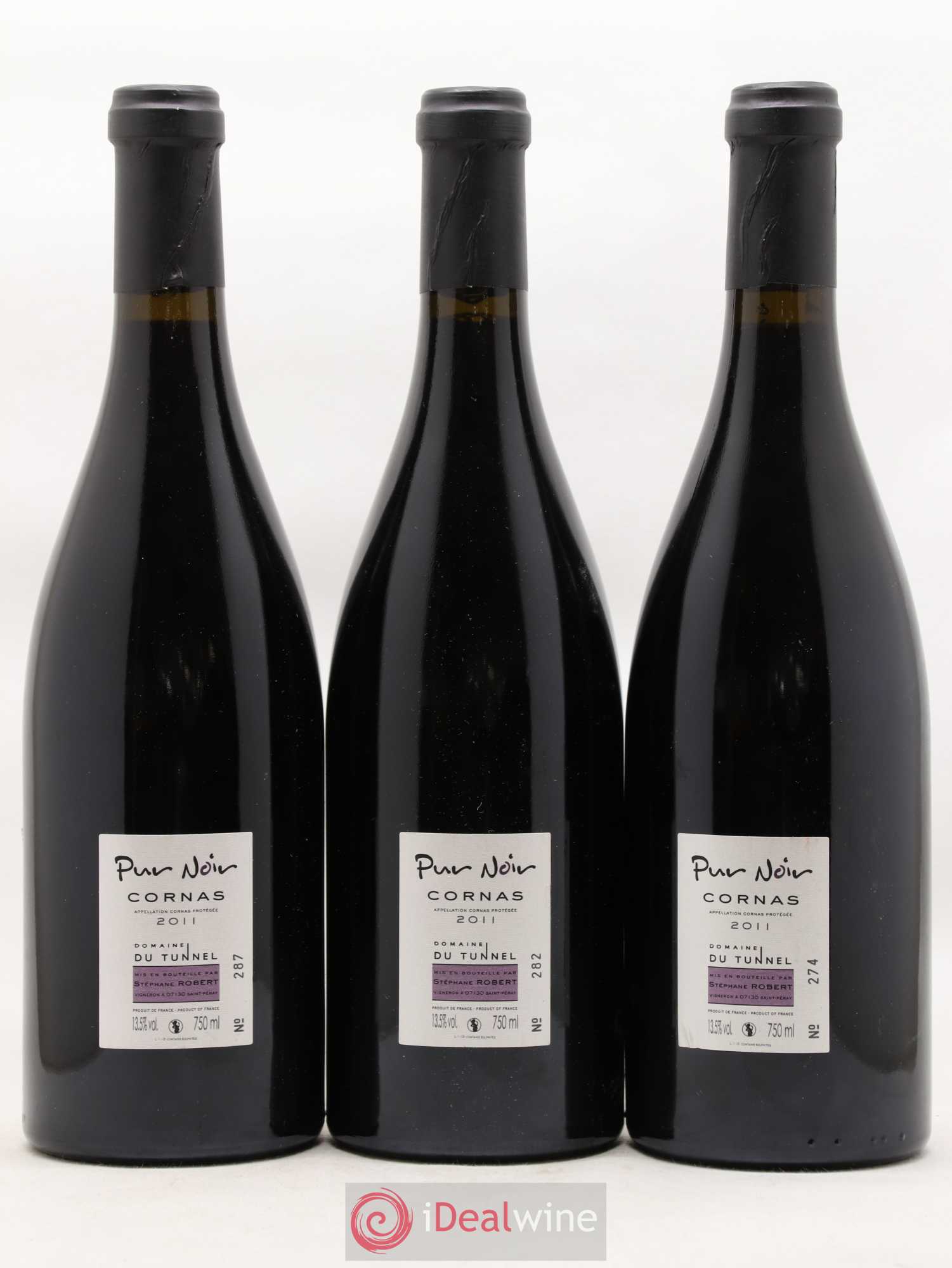 Cornas Pur Noir Tunnel (Domaine du) 2011 - Lot de 3 bouteilles - 1